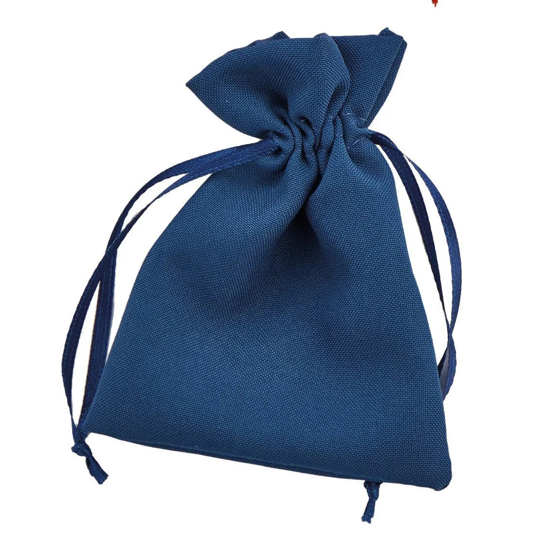 L'Arcolaio Sacchetto Tessuto 9x12 cm Portacanfetti Blu– Bomboniera Elegante 12 Pz