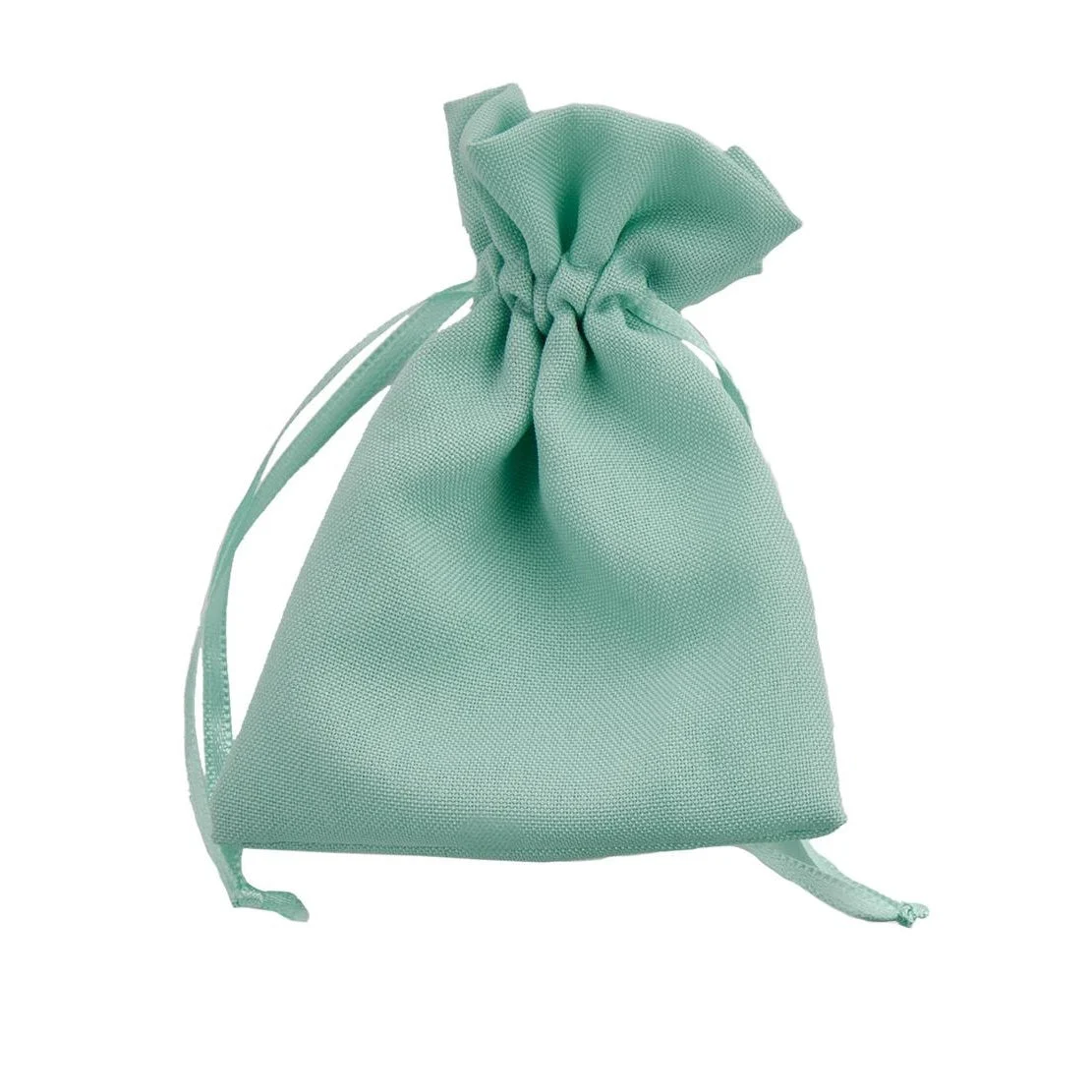 L'Arcolaio Sacchetto Tessuto 9x12 cm Portacanfetti Tiffany – Bomboniera Elegante 12 Pz