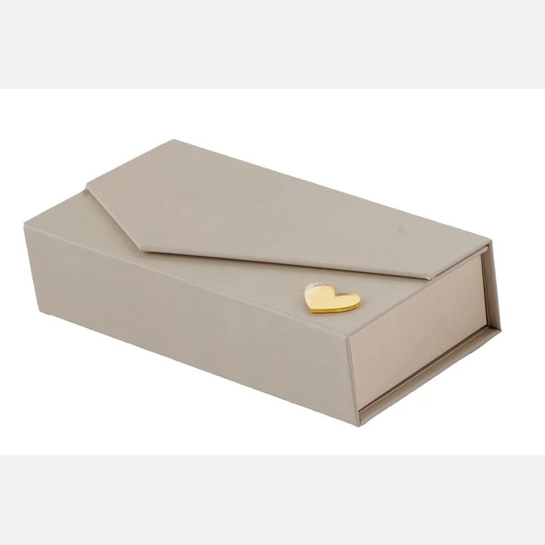 L'Arcolaio Scatola Rettangolare Liscia Portaconfetti 14 x 7  Cm Bomboniera Tortora 1 Pz
