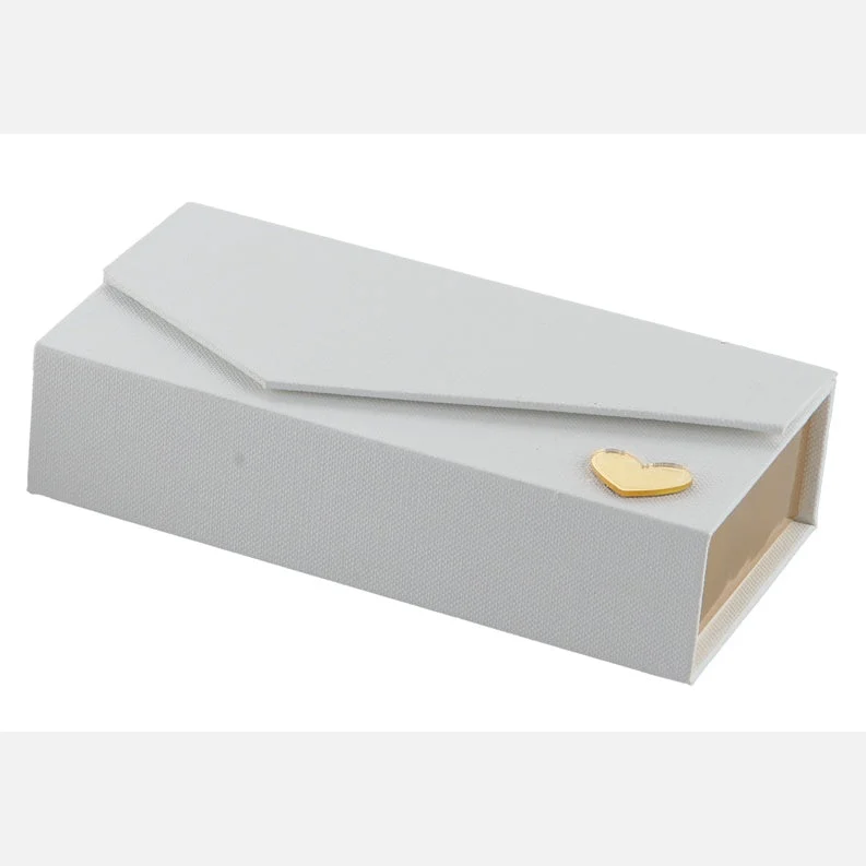 L'Arcolaio Scatola Rettangolare Telata Portaconfetti 14 x 7  Cm Bomboniera Bianco 1 Pz