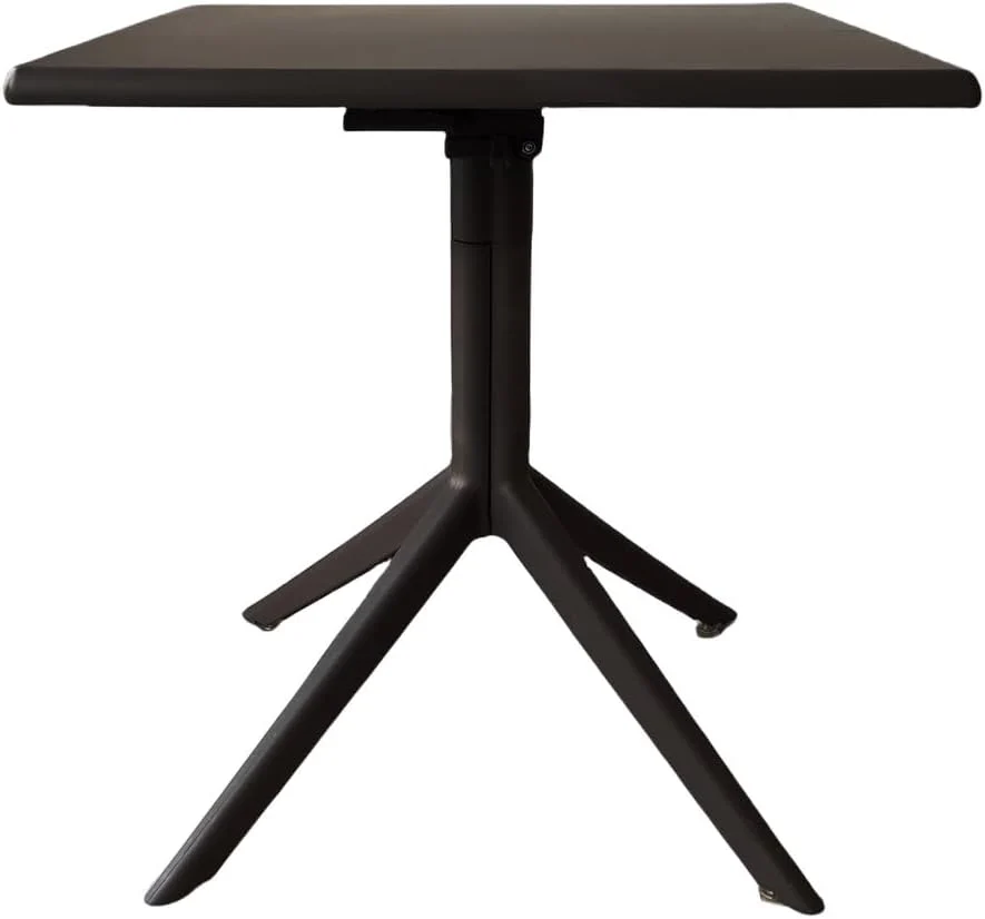 L'Arcolaio Tavolo Pieghevole Top Nero 70x70x75 cm