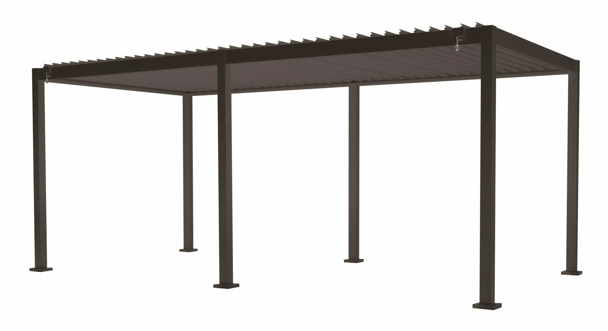 L'Arcolaio Pergola Bioclimatica Vulcano 3x6 m Antracite Alluminio