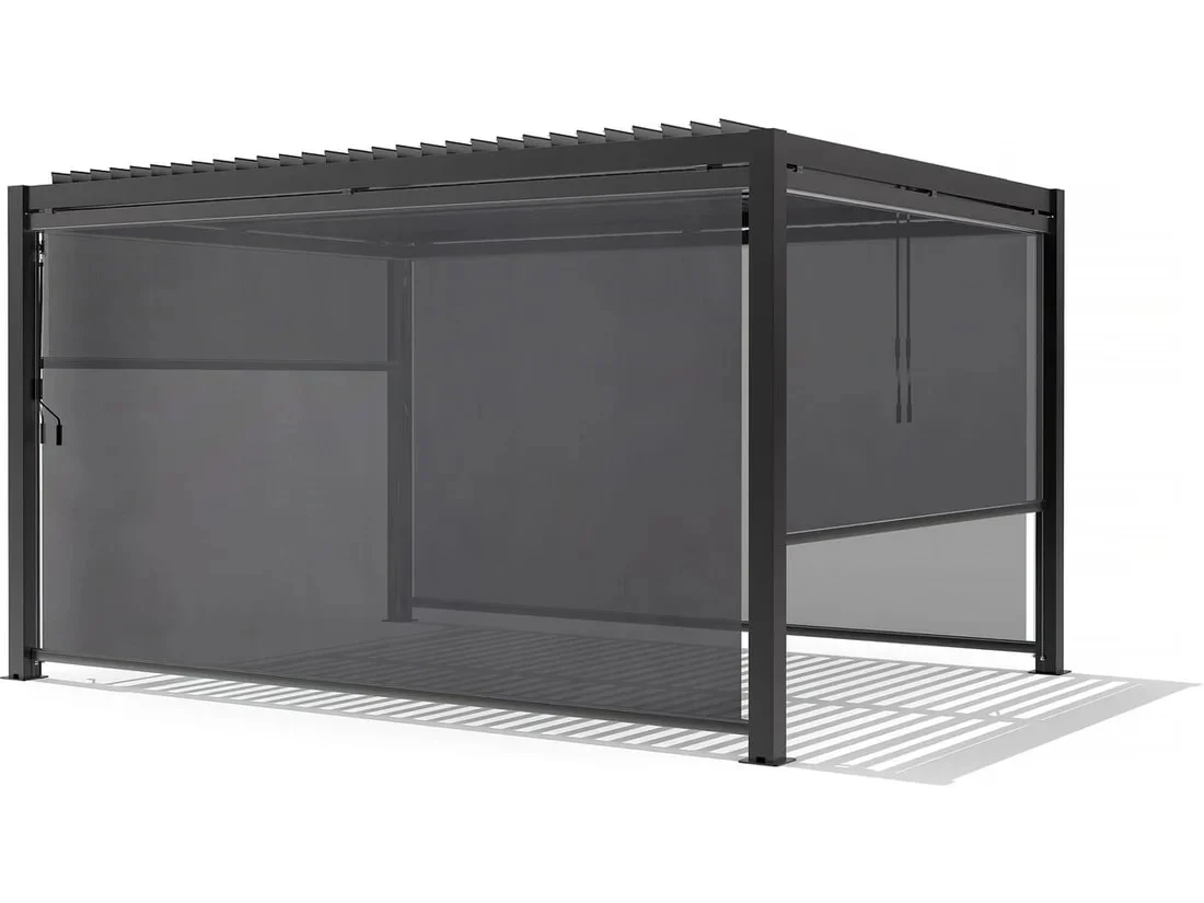 L'Arcolaio Tenda Oscurante Autoavvolgente Pergola Textilene 3m Antracite