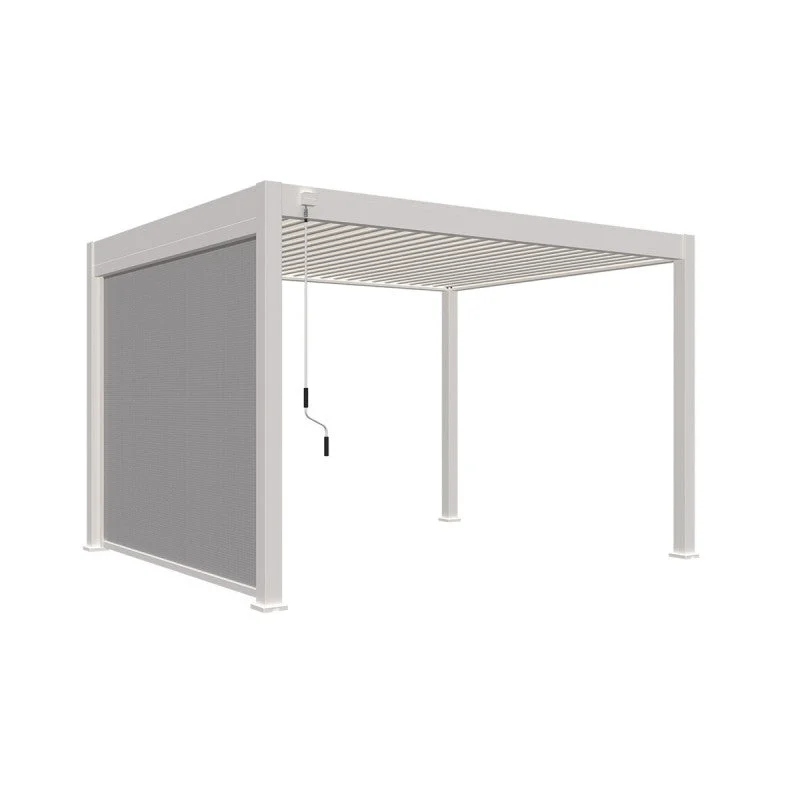L'Arcolaio Tenda Oscurante Autoavvolgente Pergola Textilene 3m Bianca