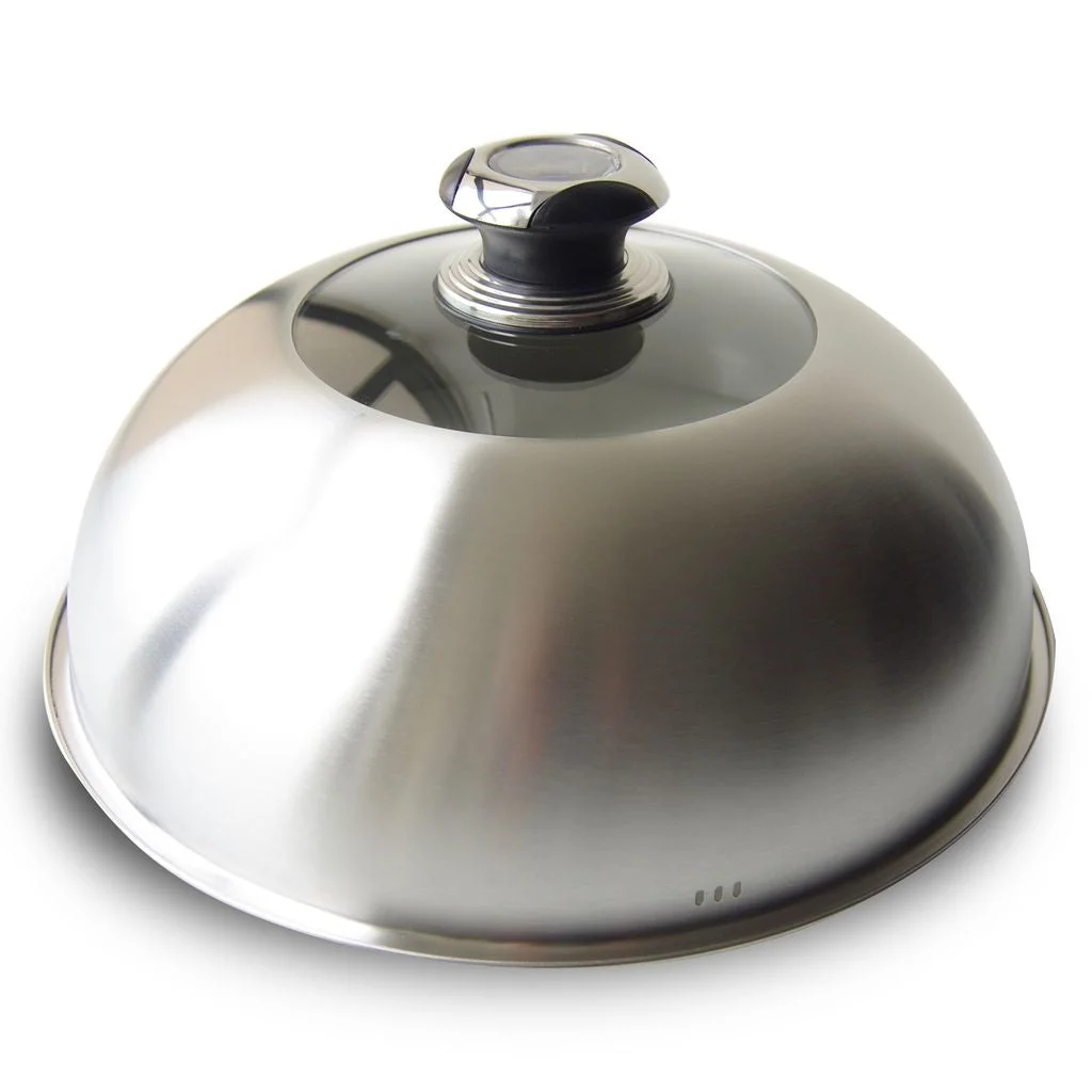 Le Marquier Cloche con Termometro Plancha Inox Argento Ø 32,5 cm