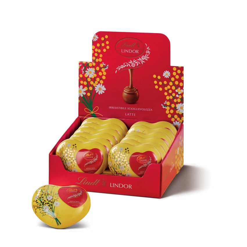 Lindt Lattine Cuore Festa della Donna Cioccolato al Latte 75 Gr 1 Pz