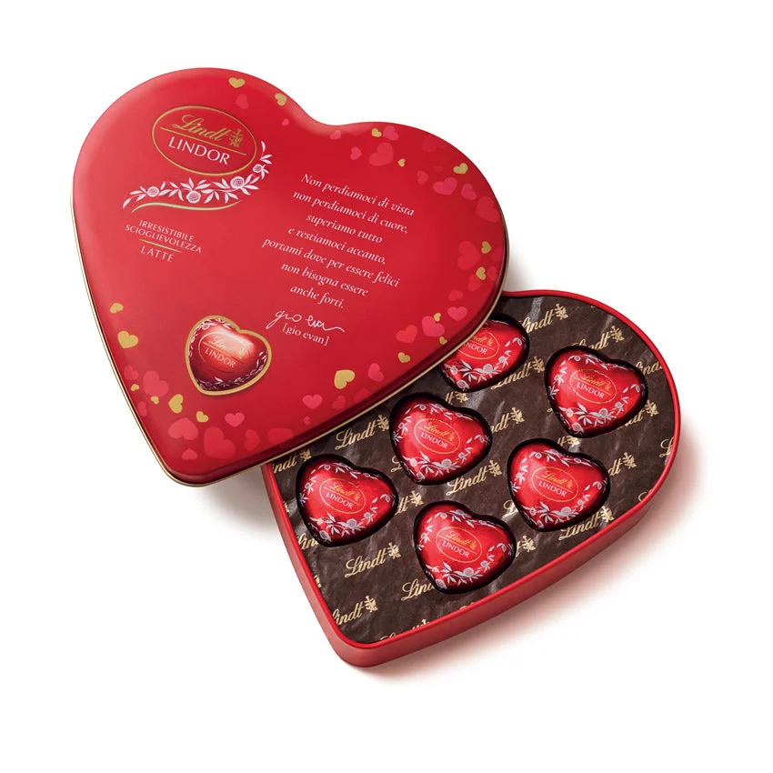 Lindt Latta Cuori al Latte Lindor 110 Gr