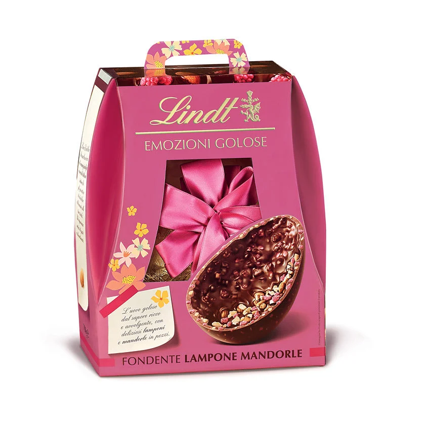 Lindt Uovo Emozioni Golose Fondente Lampone e Mandorle 360 Gr