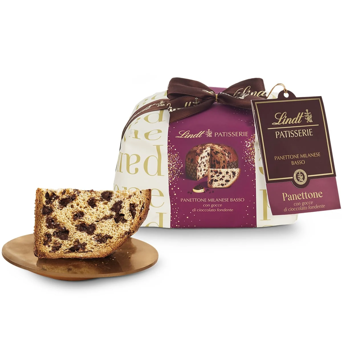 Lindt Panettone Natale Cioccolato con Gocce di Cioccolato 1 Kg
