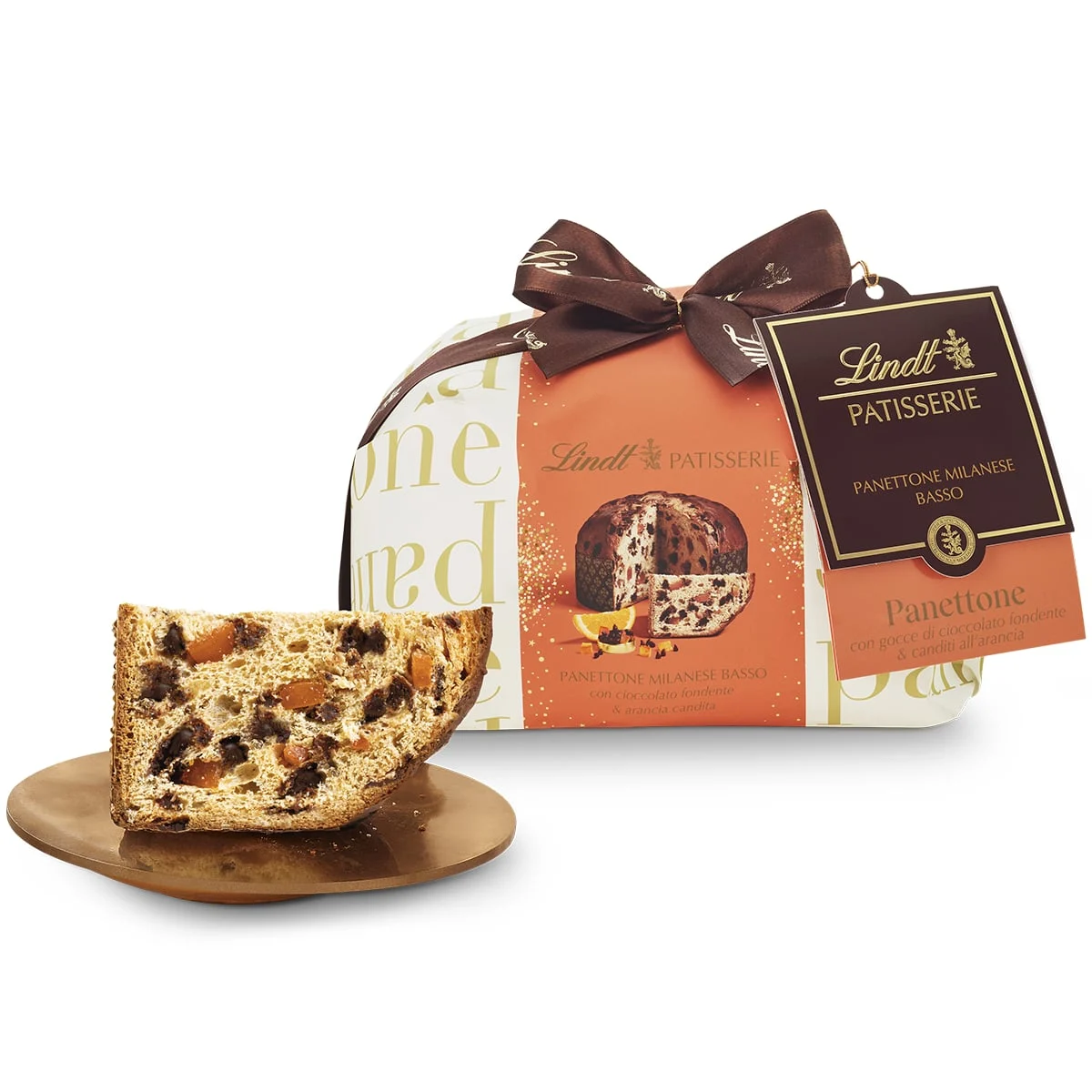 Lindt Panettone Natale Cioccolato e Arance con Gocce di Cioccolato 1 Kg