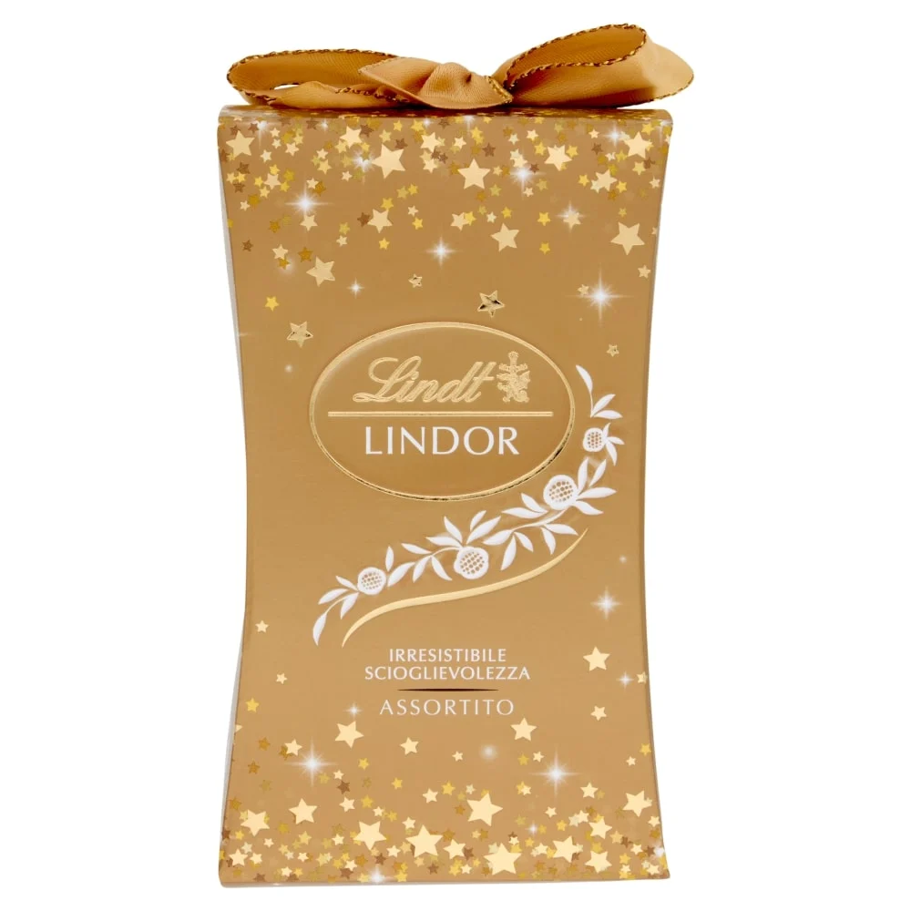 Lindt Regalino di Natale Cioccolato al Latte, Bianco e Extra Fondente 75 Gr