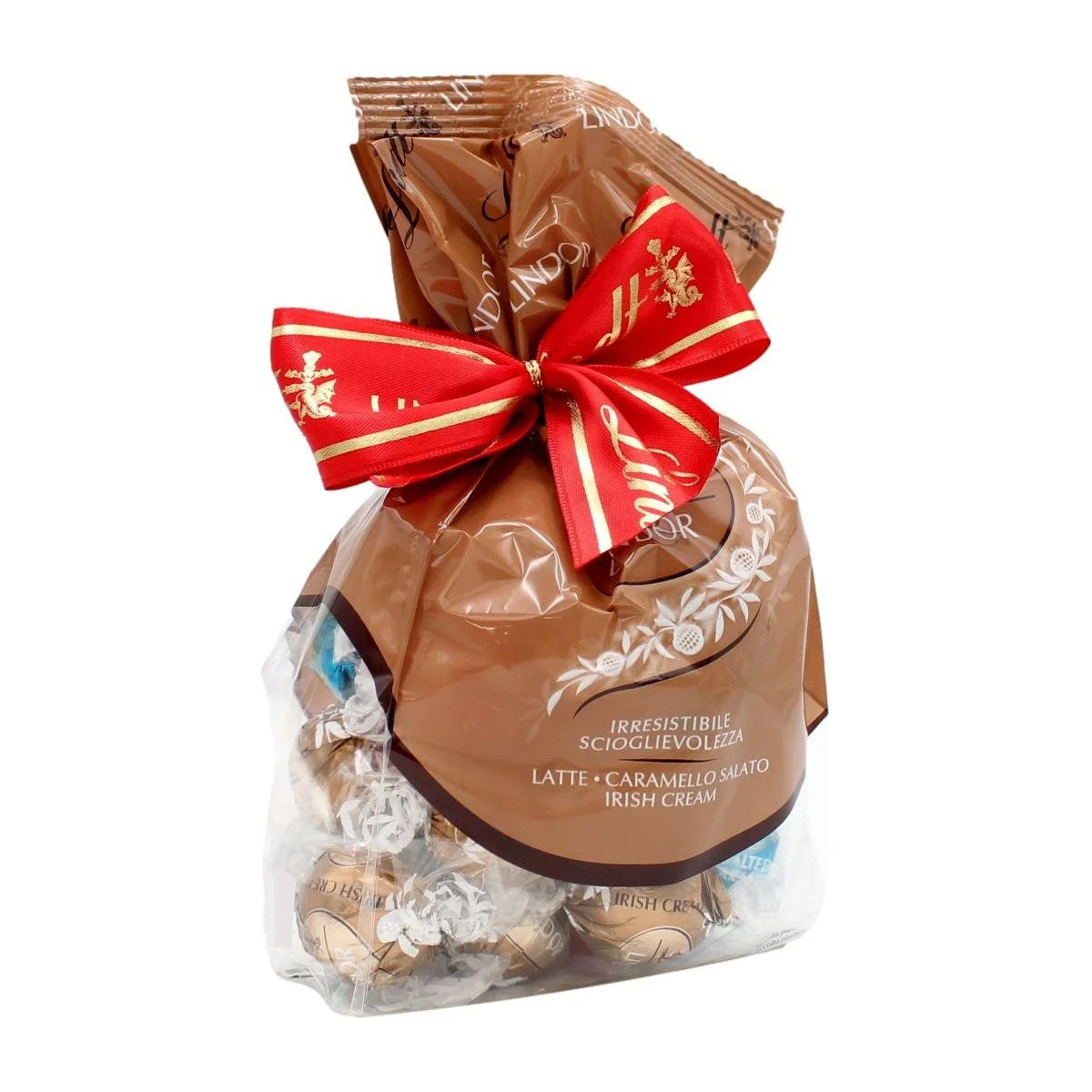 Lindt Sacchetto Lindor Assortiti 287 Gr Latte, Caramello Salato Irish Cream