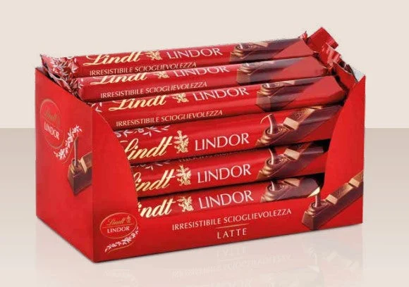 Lindt Snack Lindor Cioccolato al Latte 38 Gr Conf. 24 Pz