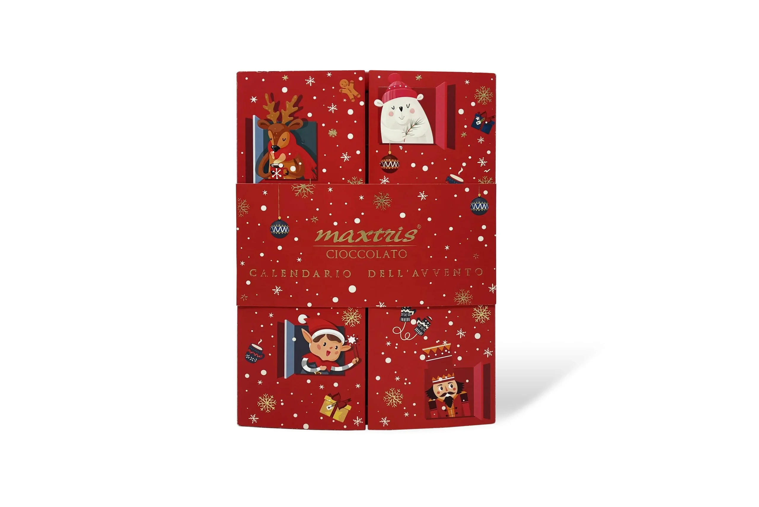 Maxtris Calendario dell'Avvento Moon Cioccolato Misto 288 Gr Natale
