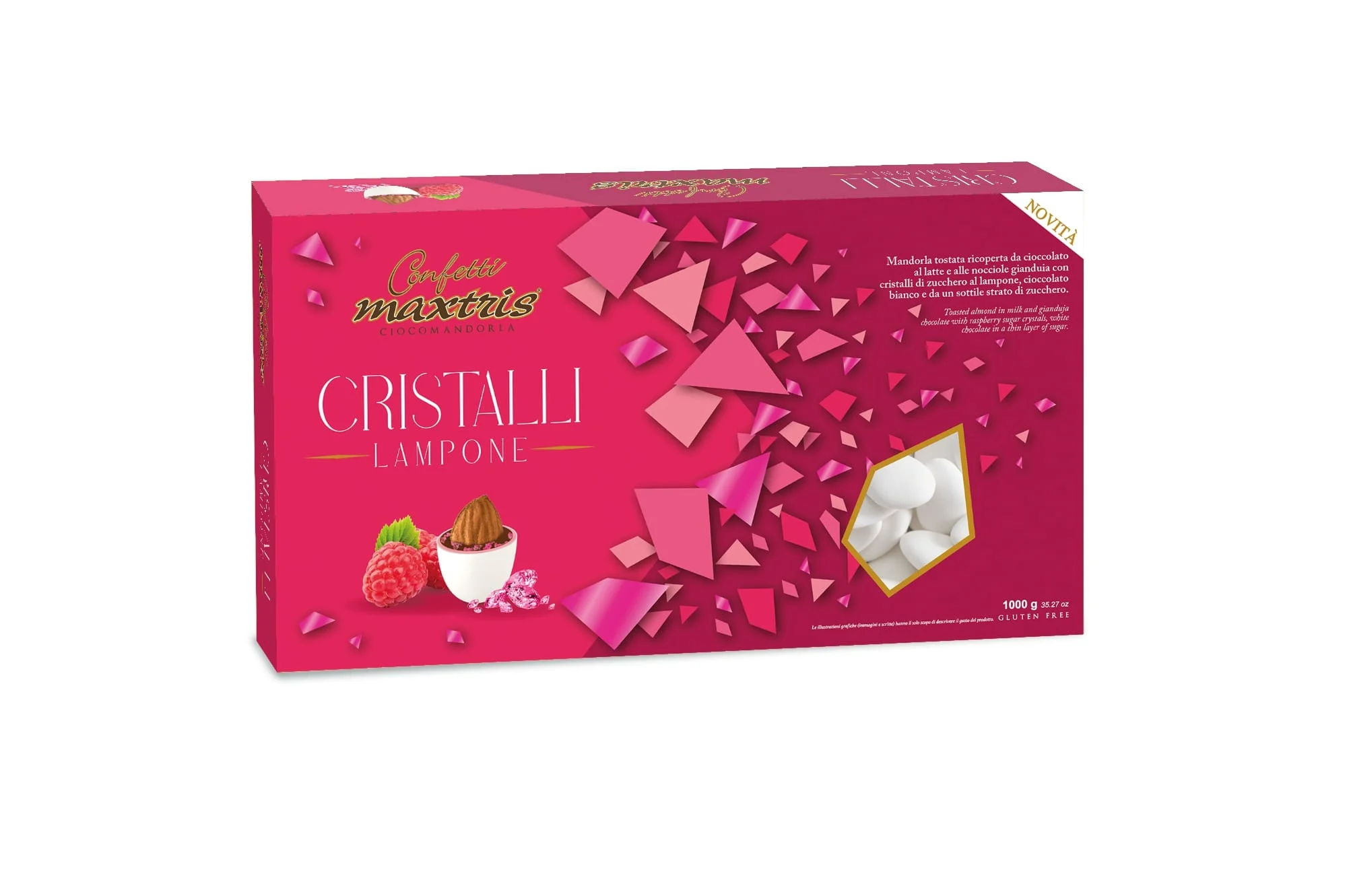 Maxtris Confetti Cristalli al Lampone Mandorle Tostate 1 Kg
