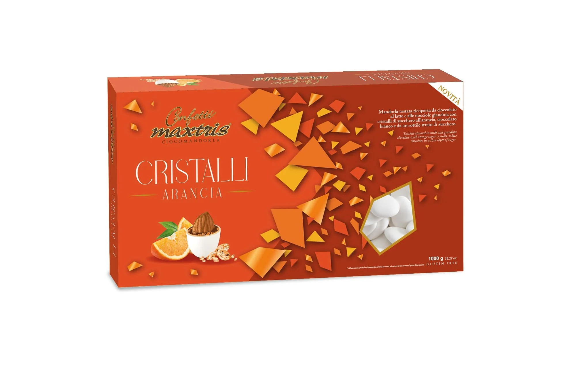 Maxtris Confetti Cristalli All'Arancia e Mandorle Tostate 1 Kg