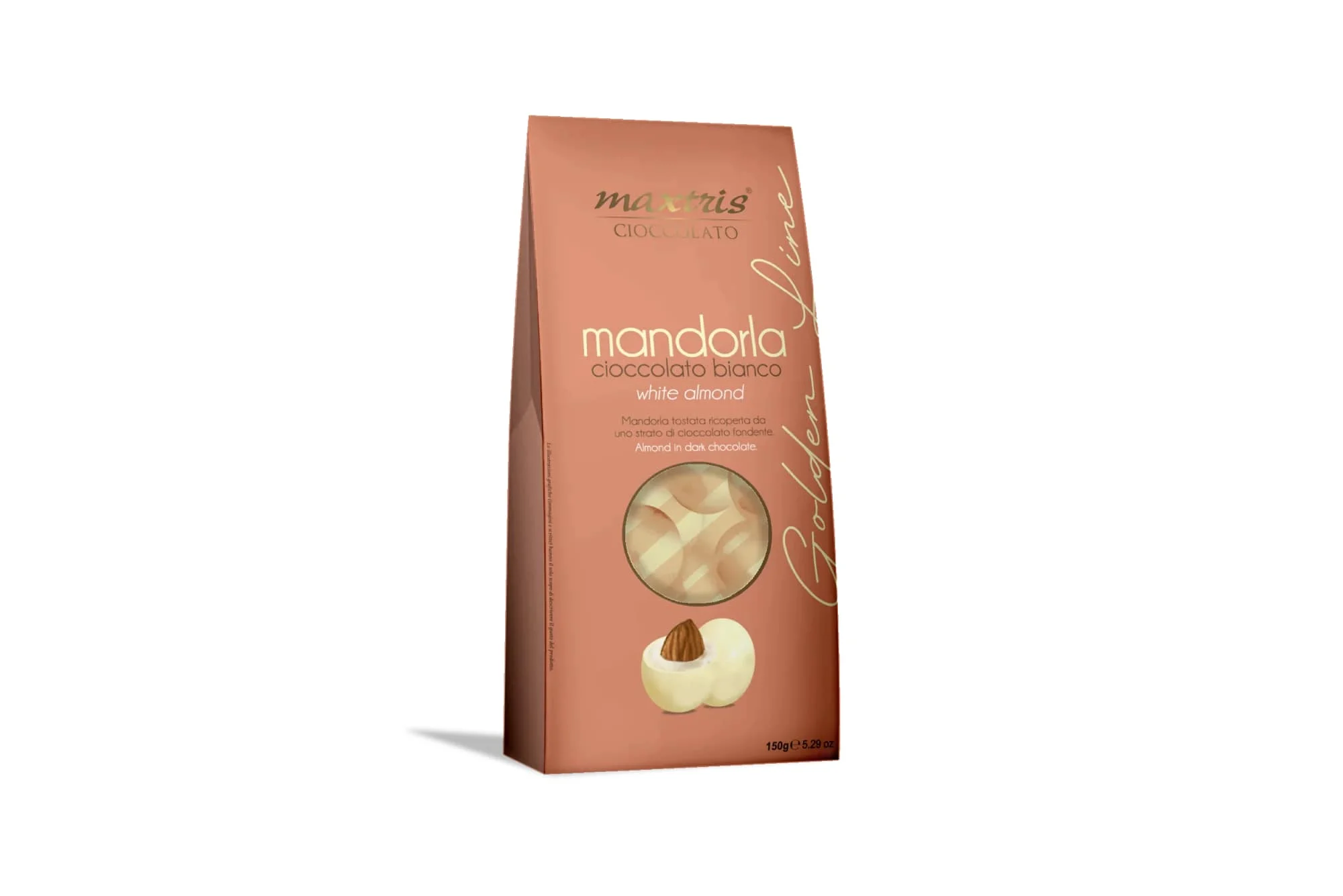 Maxtris Praline GoldenLine Mandorle al Cioccolato Bianco 150 Gr