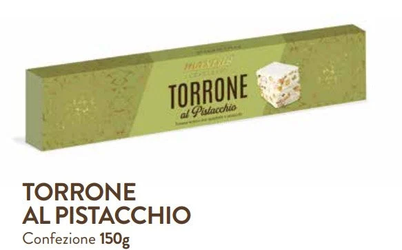 Maxtris Torrone Mandorle, Cioccolato, Pistacchio e Gianduia Nocciola Ass. 130 / 150 Gr 1 Pz
