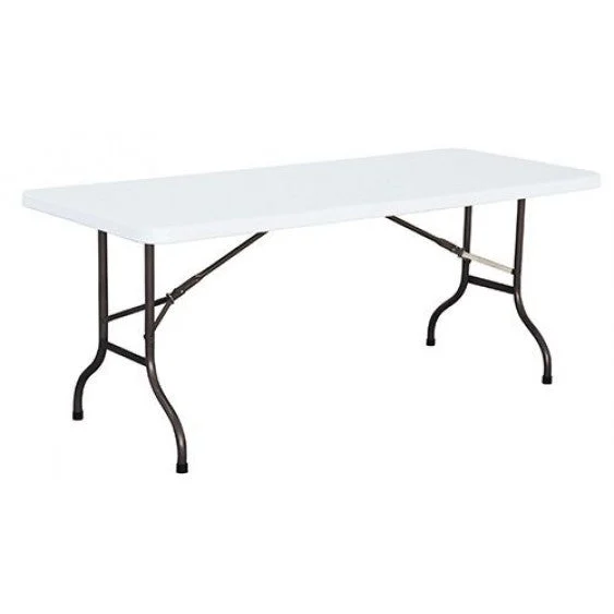 Moia Greenwood Tavolo Catering Fisso in Polietilene 183 x 74 Cm Bianco