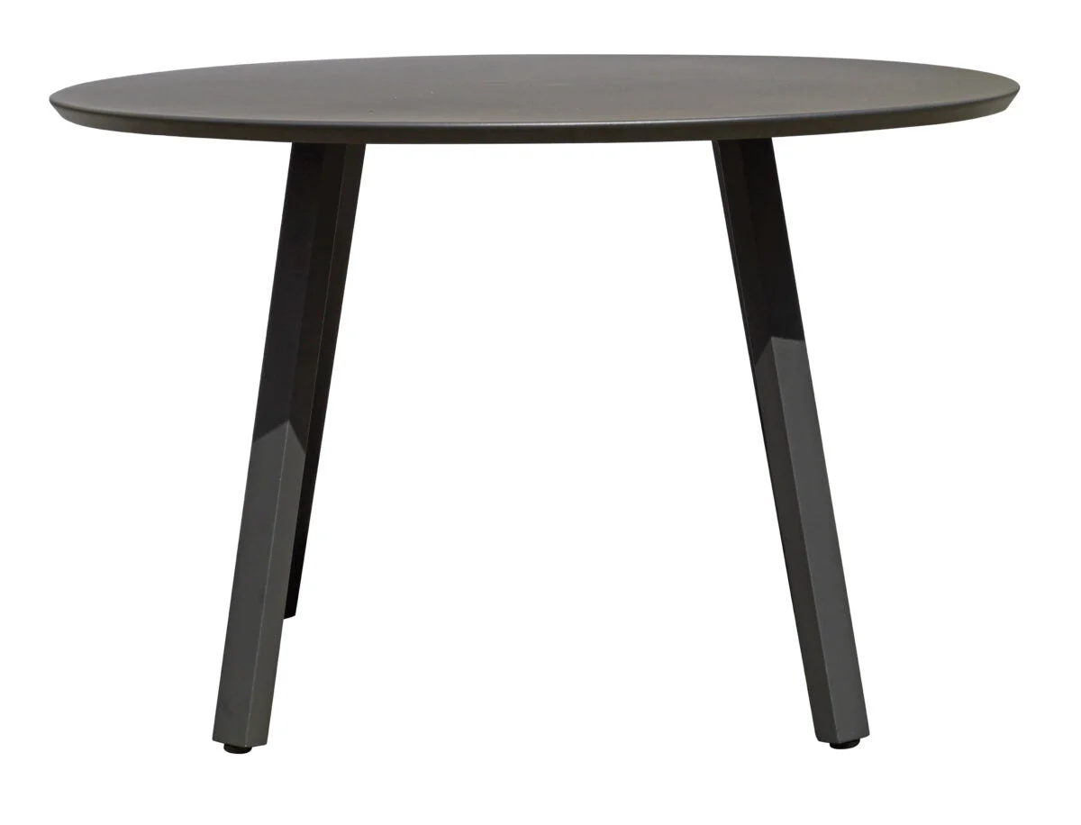 Moia Greenwood Tavolo Tondo Alberese Alluminio Antracite D 120 cm