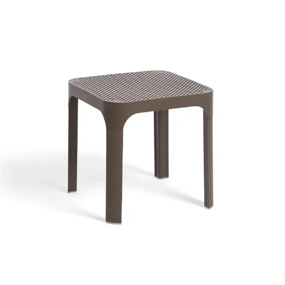Nardi Tavolino Net Table 40 Tabacco Polipropilene Impilabile