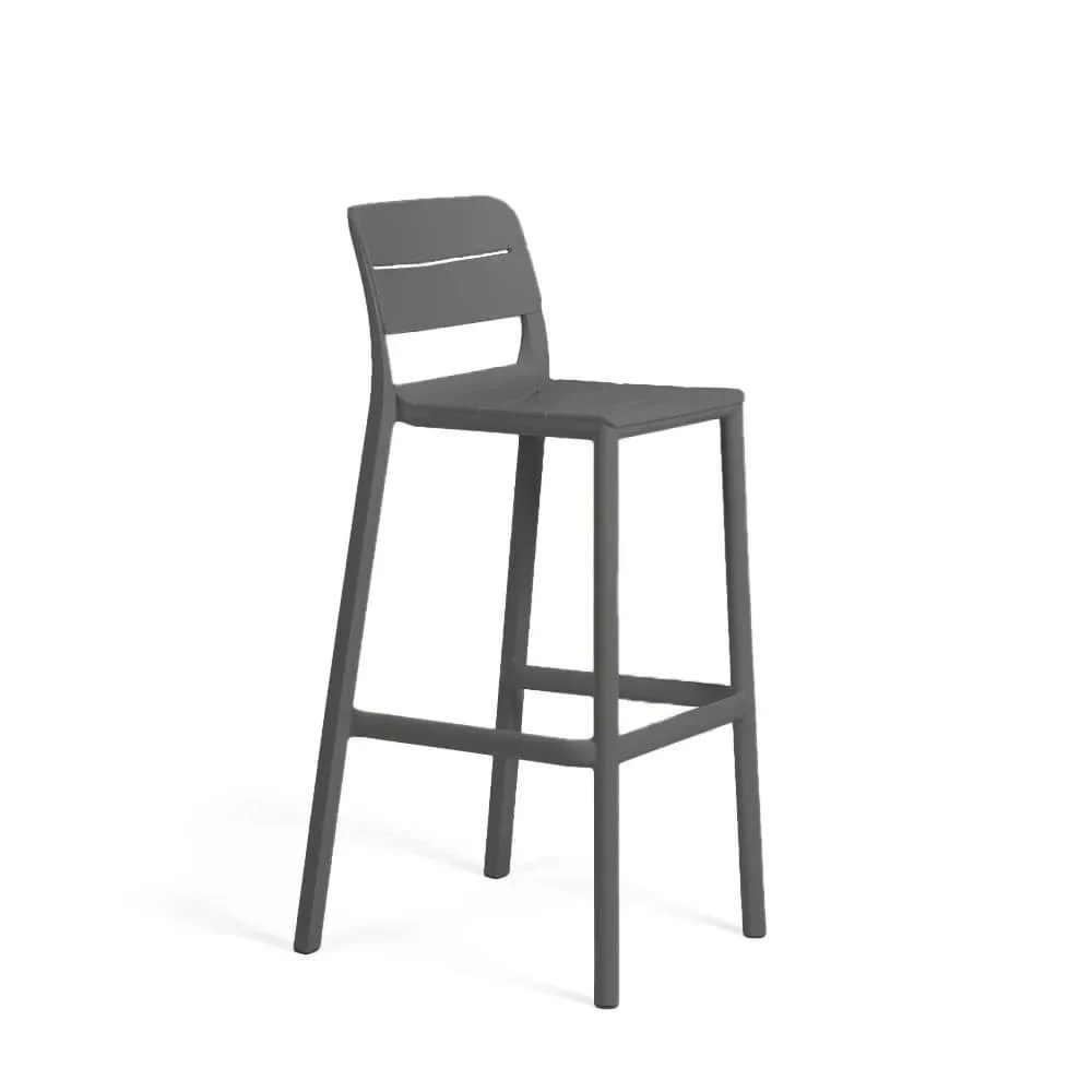 Nardi Sgabello Cassia Stool Basalto Polipropilene Riciclato 76cm