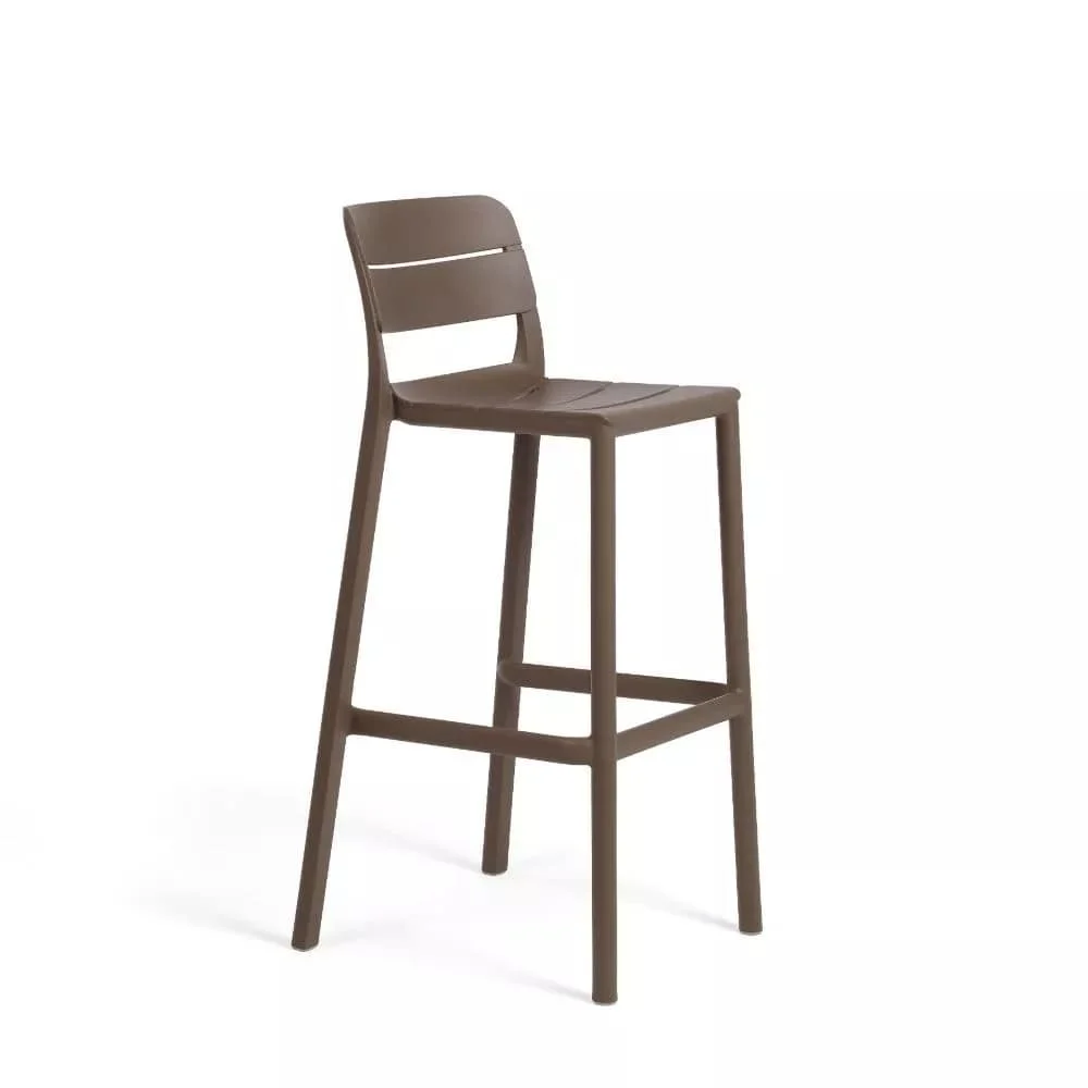 Nardi Sgabello Cassia Stool Tabacco Polipropilene Impilabile