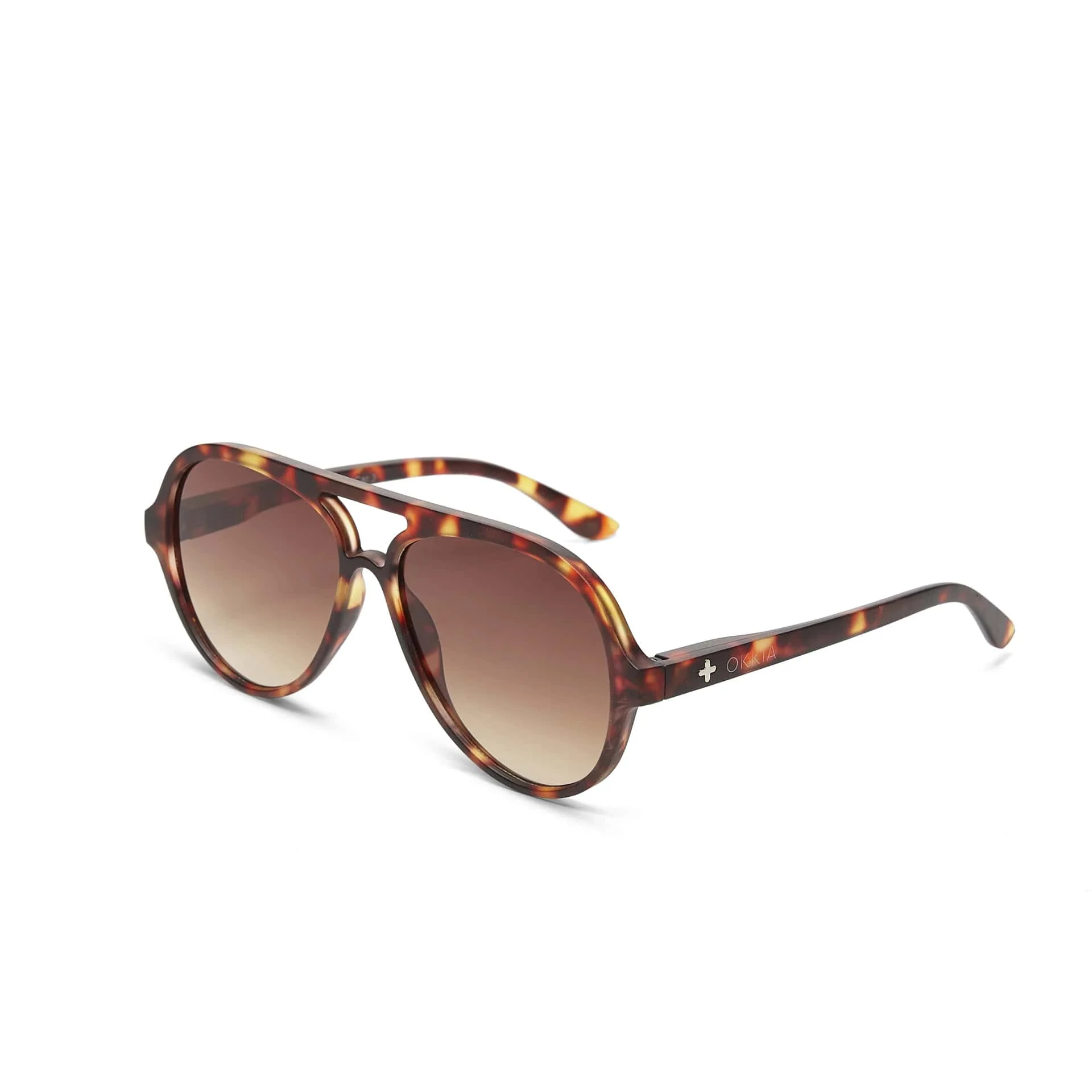 OKKIA Occhiale da Sole Premontato a Forma di Goccia Mod. Alessio Classic Havana