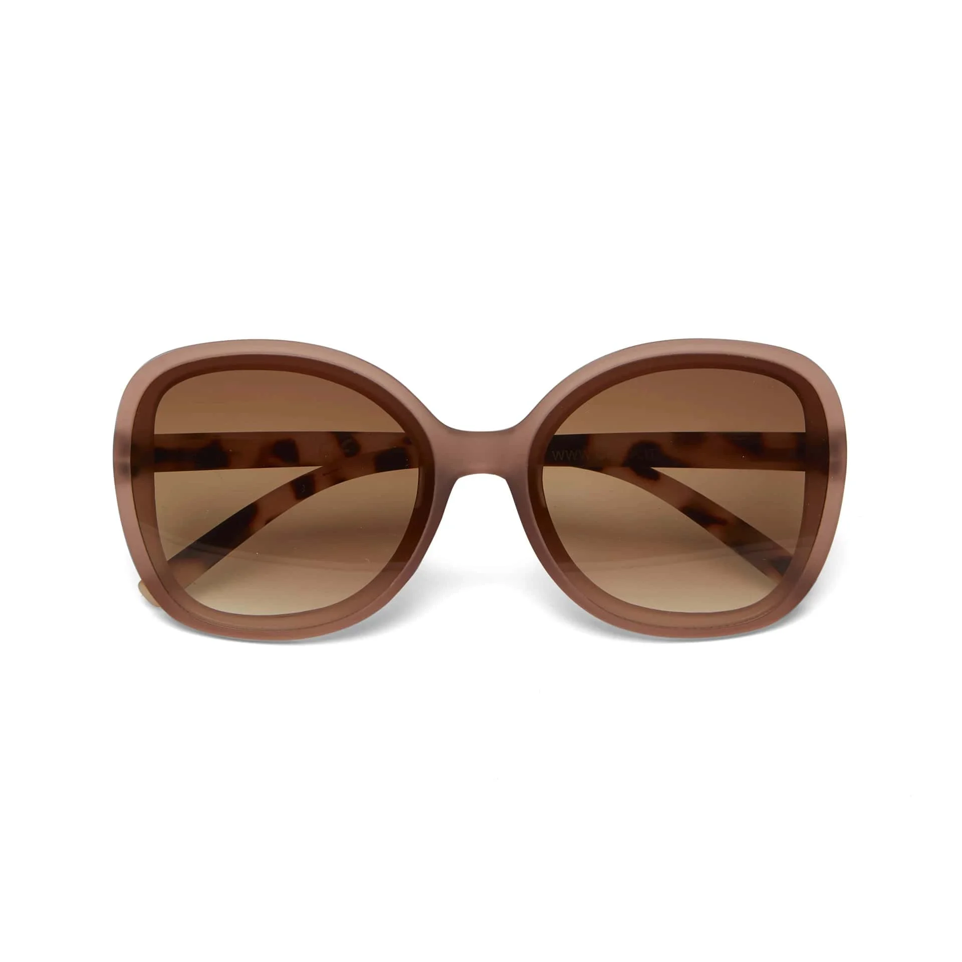 OKKIA Occhiale da Sole Premontato Butterfly Mod. Anna Translucent  Pink Clear Havana