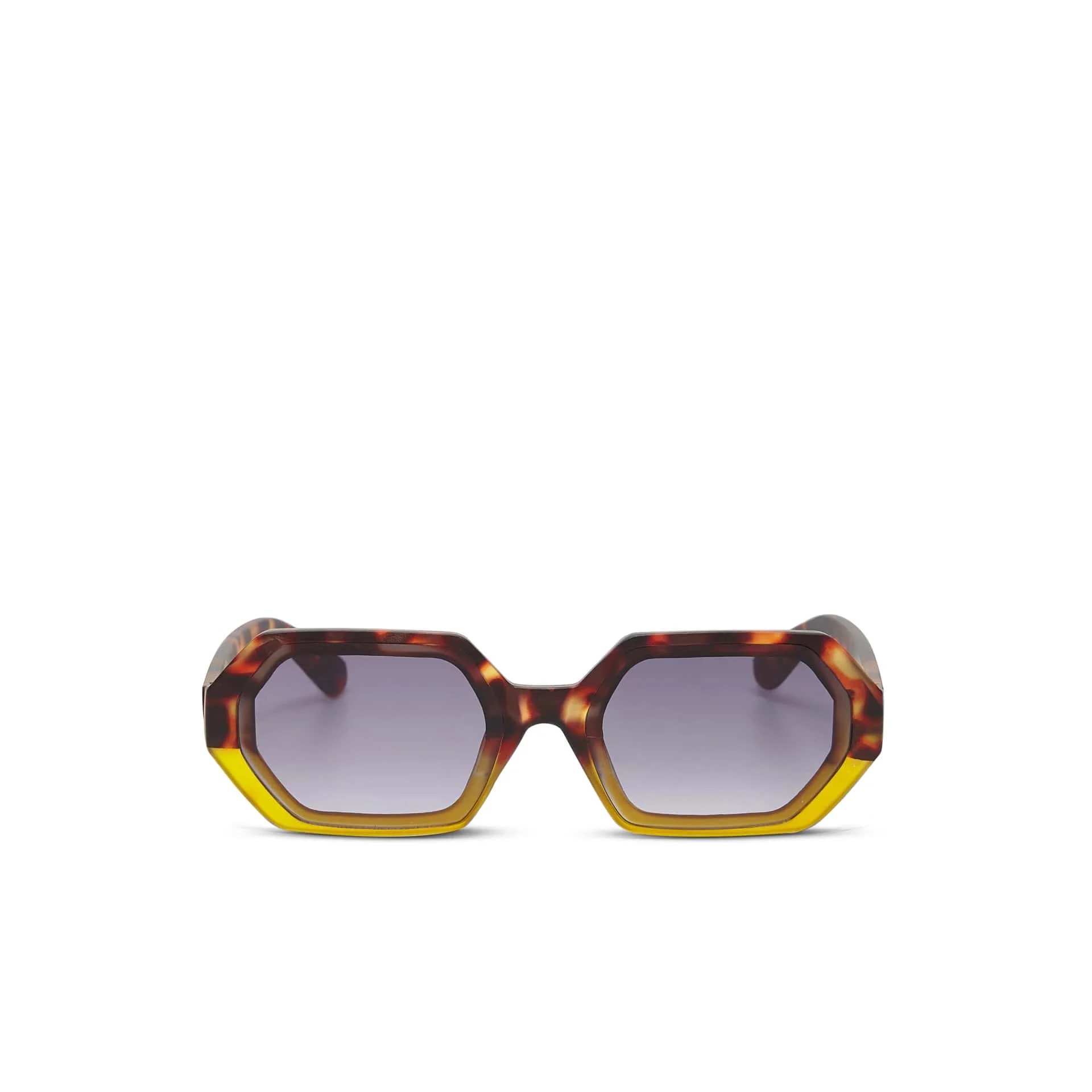 OKKIA Occhiale da Sole Premontato Esagonale Mod. Andrea Havana Yellow