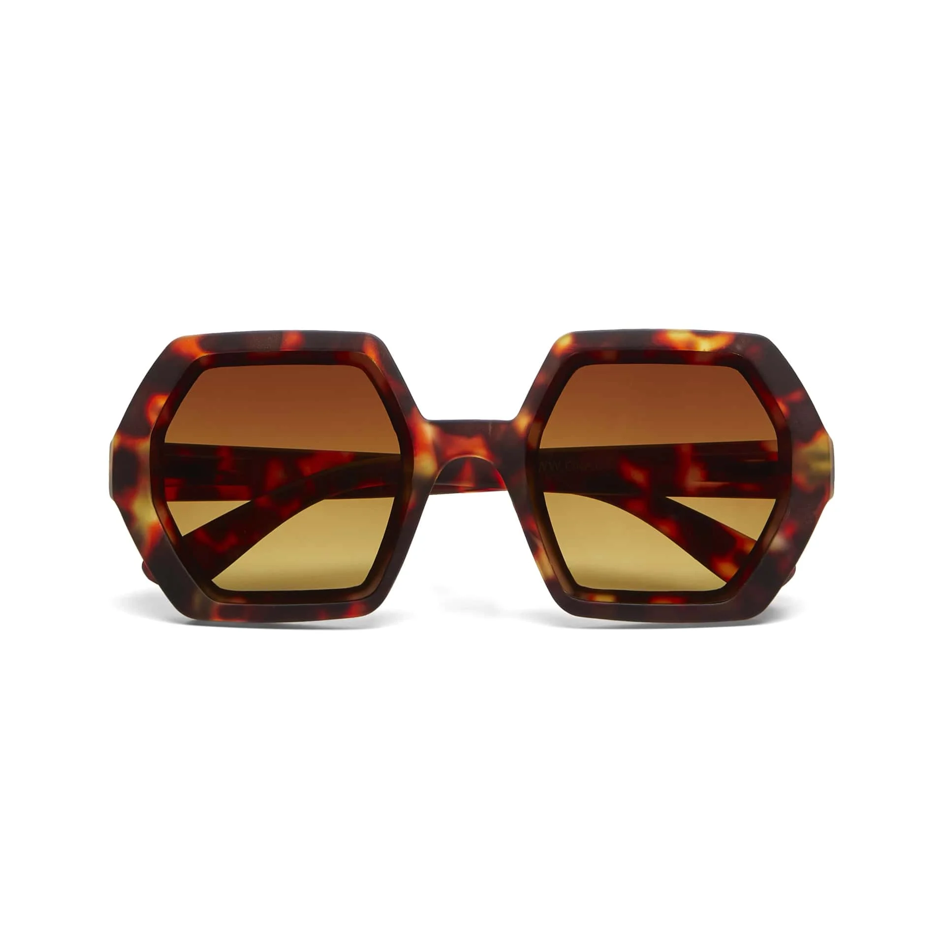 OKKIA Occhiale da Sole Premontato Esagonale Mod. Emma Classic Havana