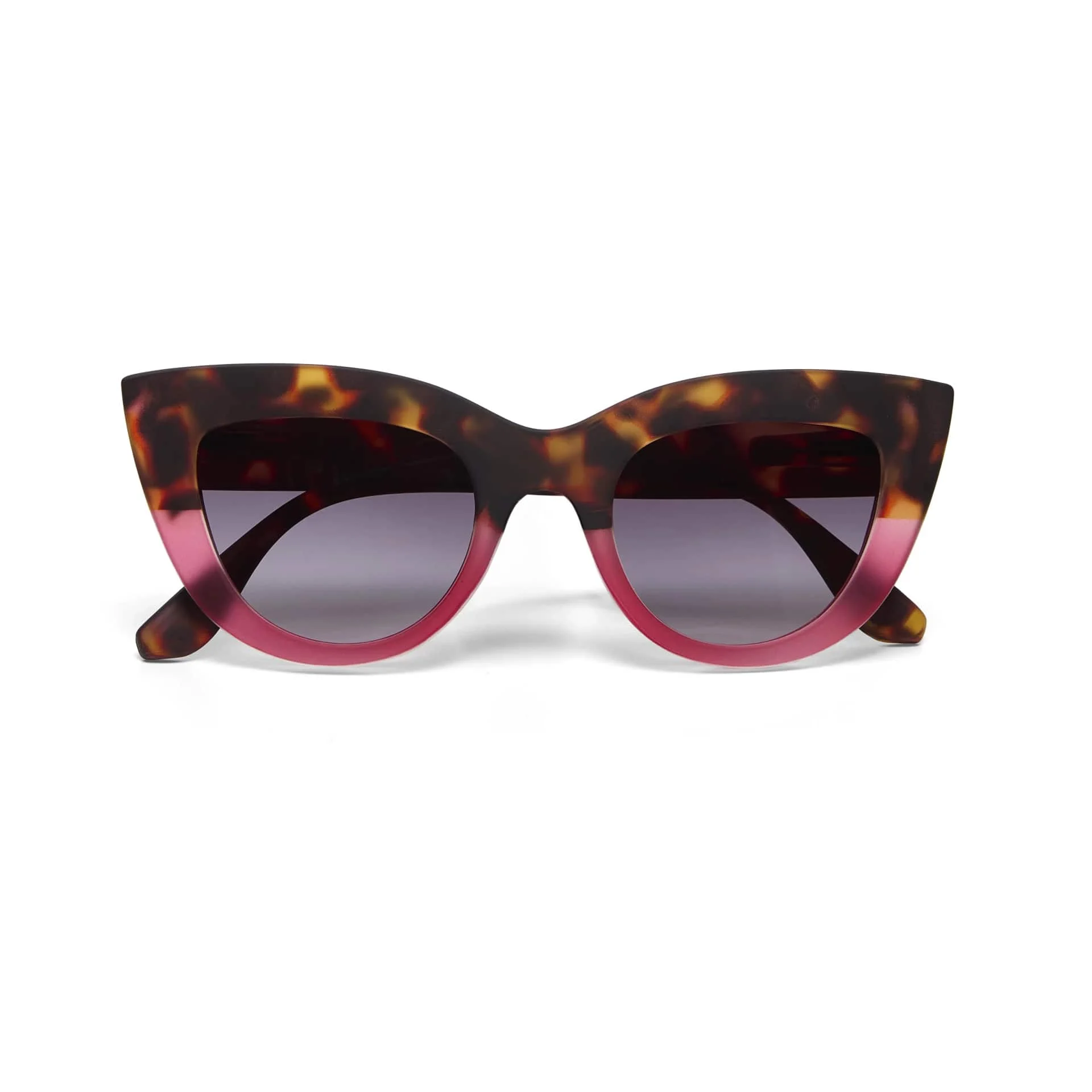 OKKIA Occhiale da Sole Premontato Gatto Big Frame Mod. Claudia Havana Pink
