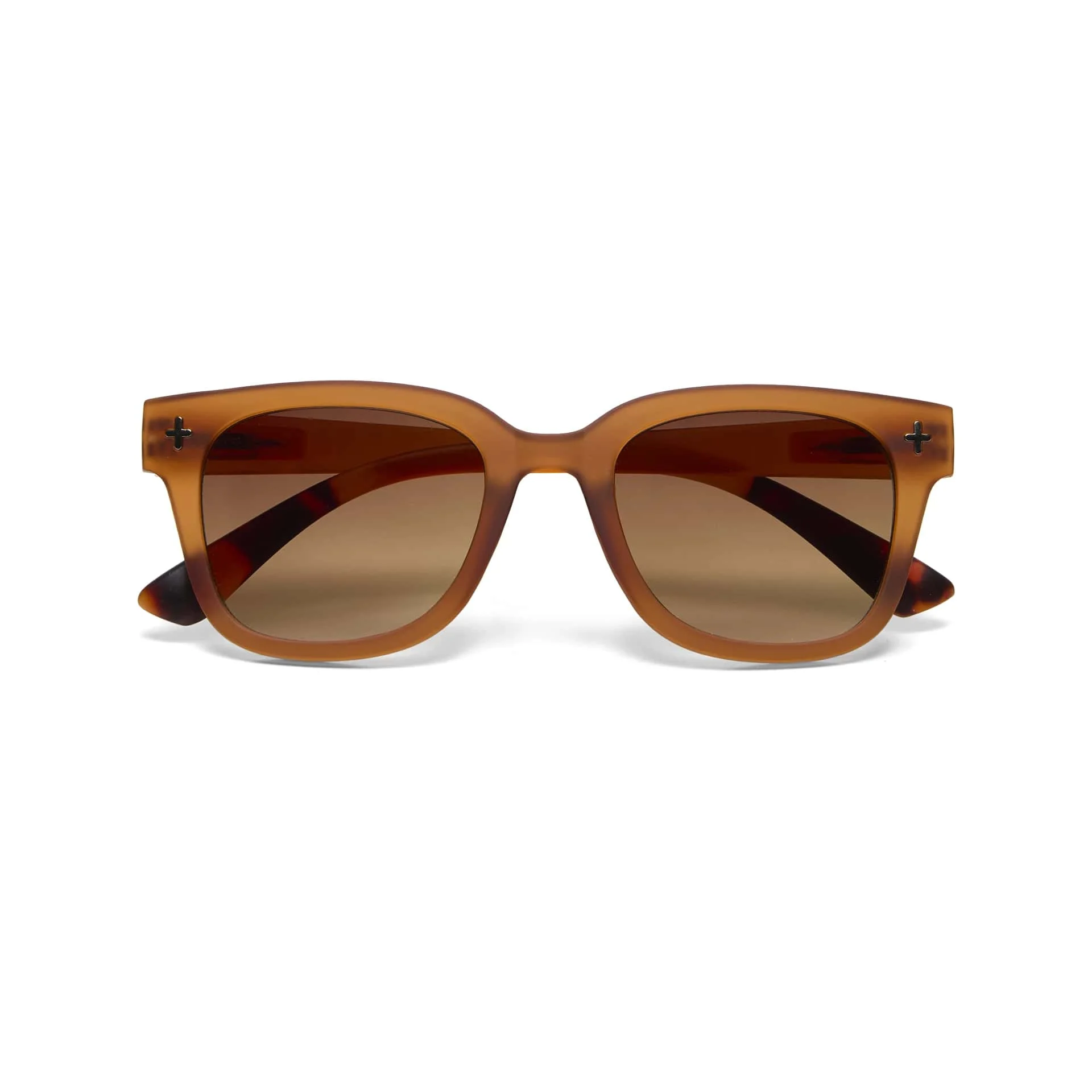 OKKIA Occhiale da Sole Premontato Mod. Giovanni Translucid Brown with Havana Finals