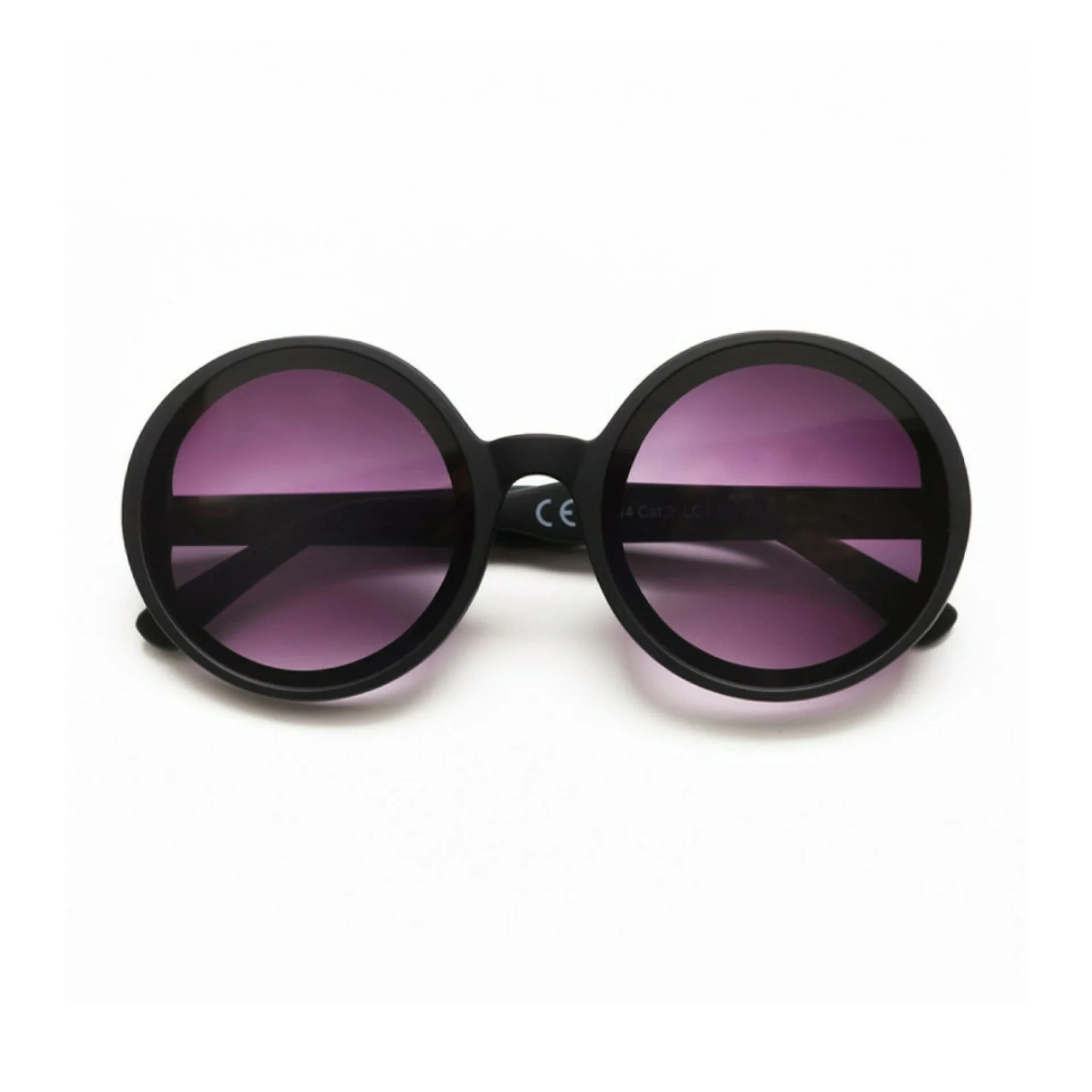 OKKIA Occhiale da Sole Premontato Mod. Monica Round Black