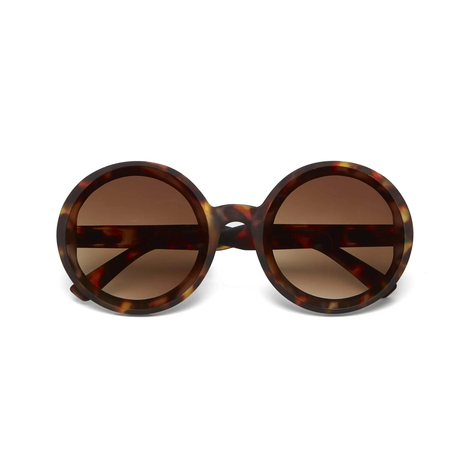 OKKIA Occhiale da Sole Premontato Mod. Monica Round Classic Havana