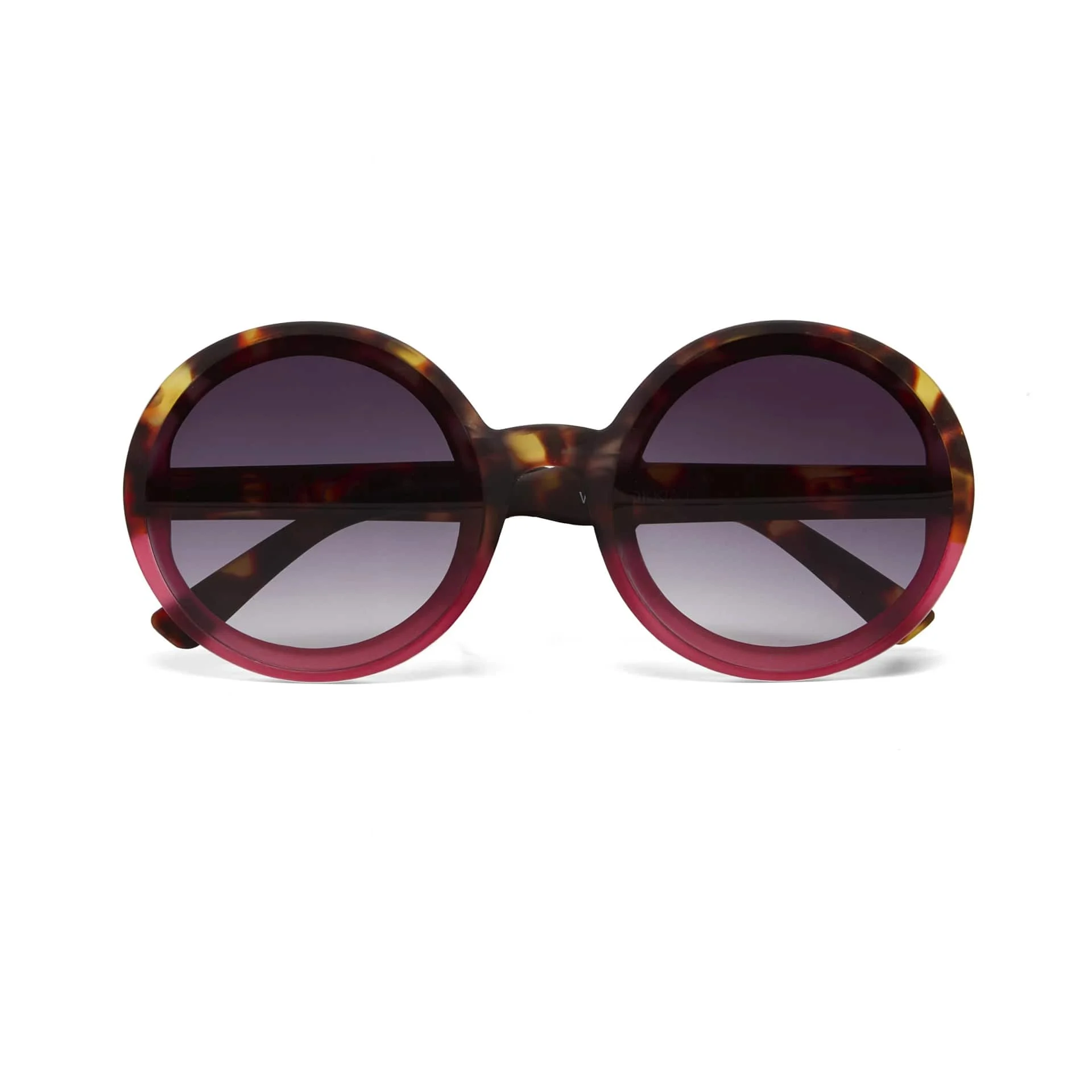 OKKIA Occhiale da Sole Premontato Mod. Monica Round Havana Pink