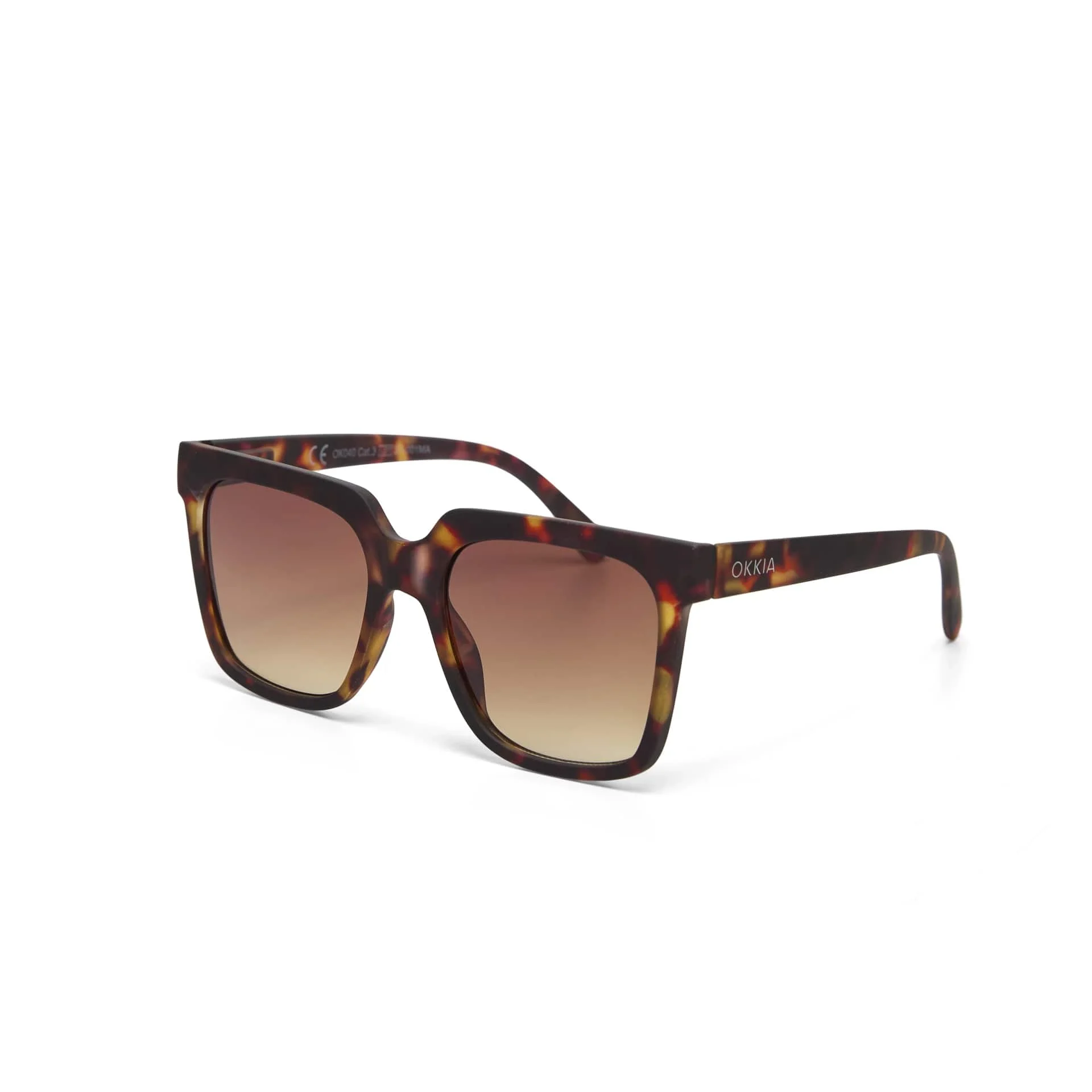 OKKIA Occhiale da Sole Premontato Mod. Roma Spring Arms Classic Havana