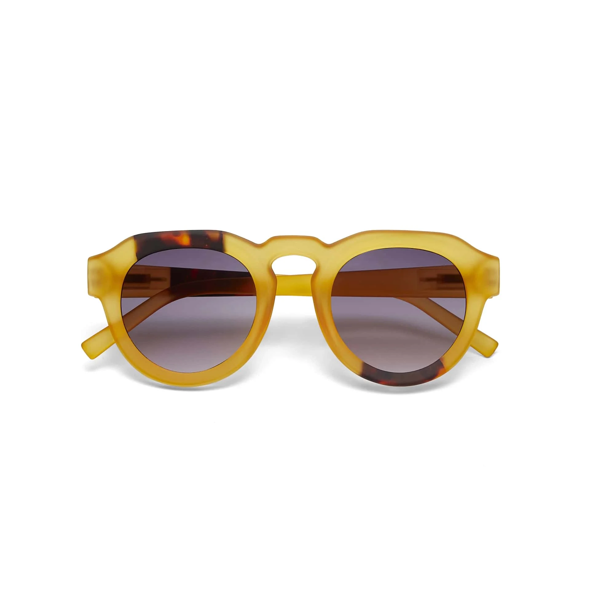 OKKIA Occhiale da Sole Premontato Mod. Zeno Yellow with 3 Points Havana