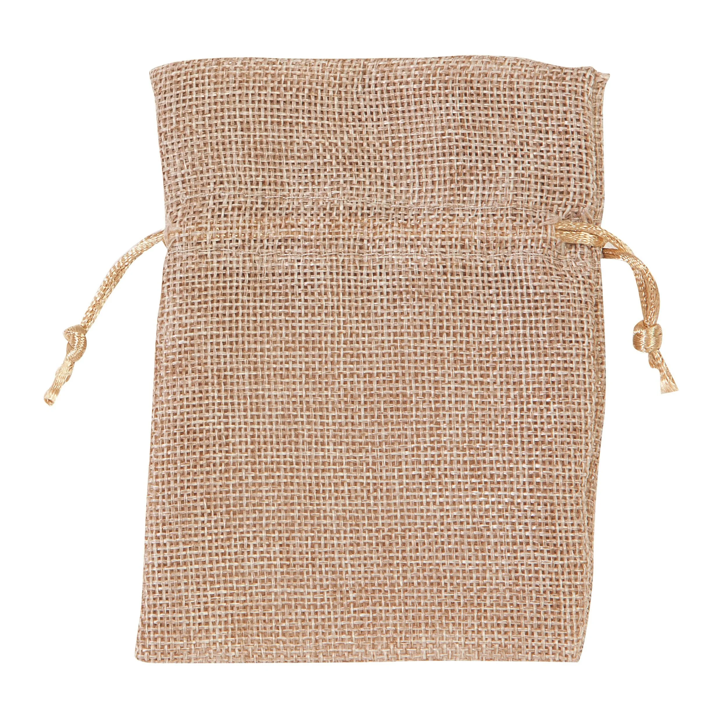 Piovaccari Bustina Portaconfetti Tela H 12 x 9 Cm Dove - Grey 10 Pz