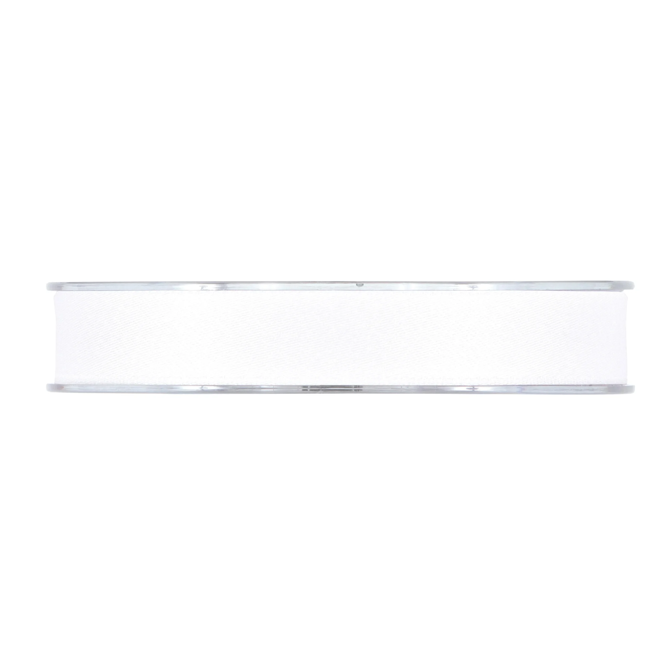 Piovaccari Nastro Matt Doppio Satin 15 Mm 15 Mt White