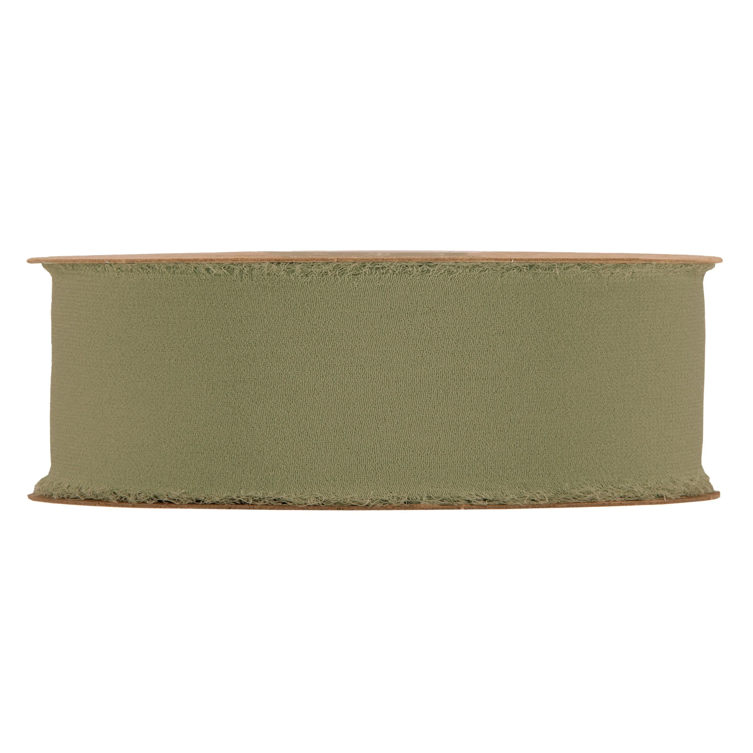 Piovaccari Nastro Organdy Ribbon H 30 Mm 10 Mt Green Lichen