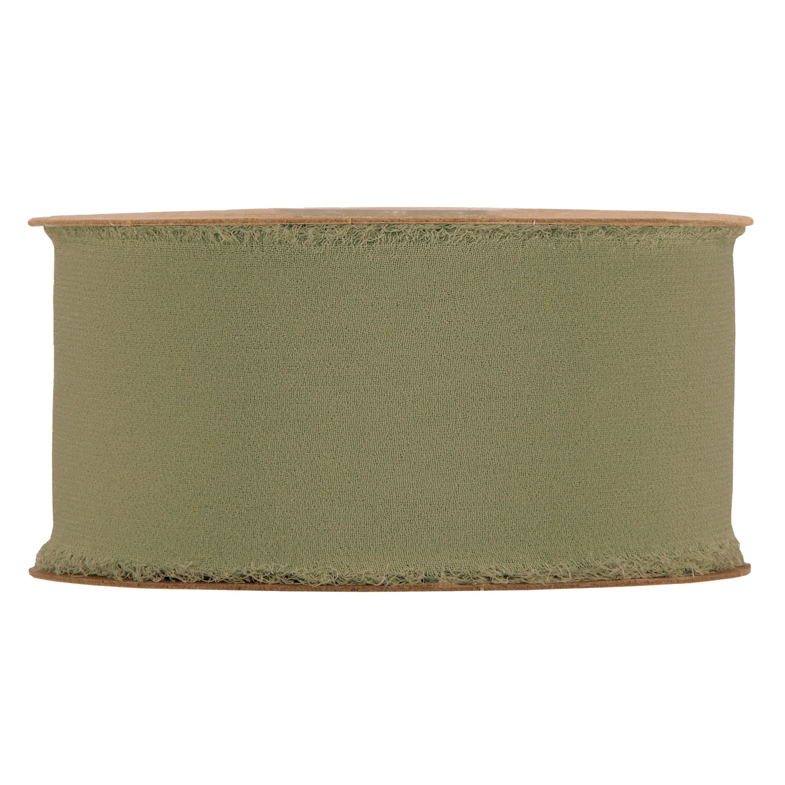 Piovaccari Nastro Organdy Ribbon H 50 Mm 10 Mt Green Lichen