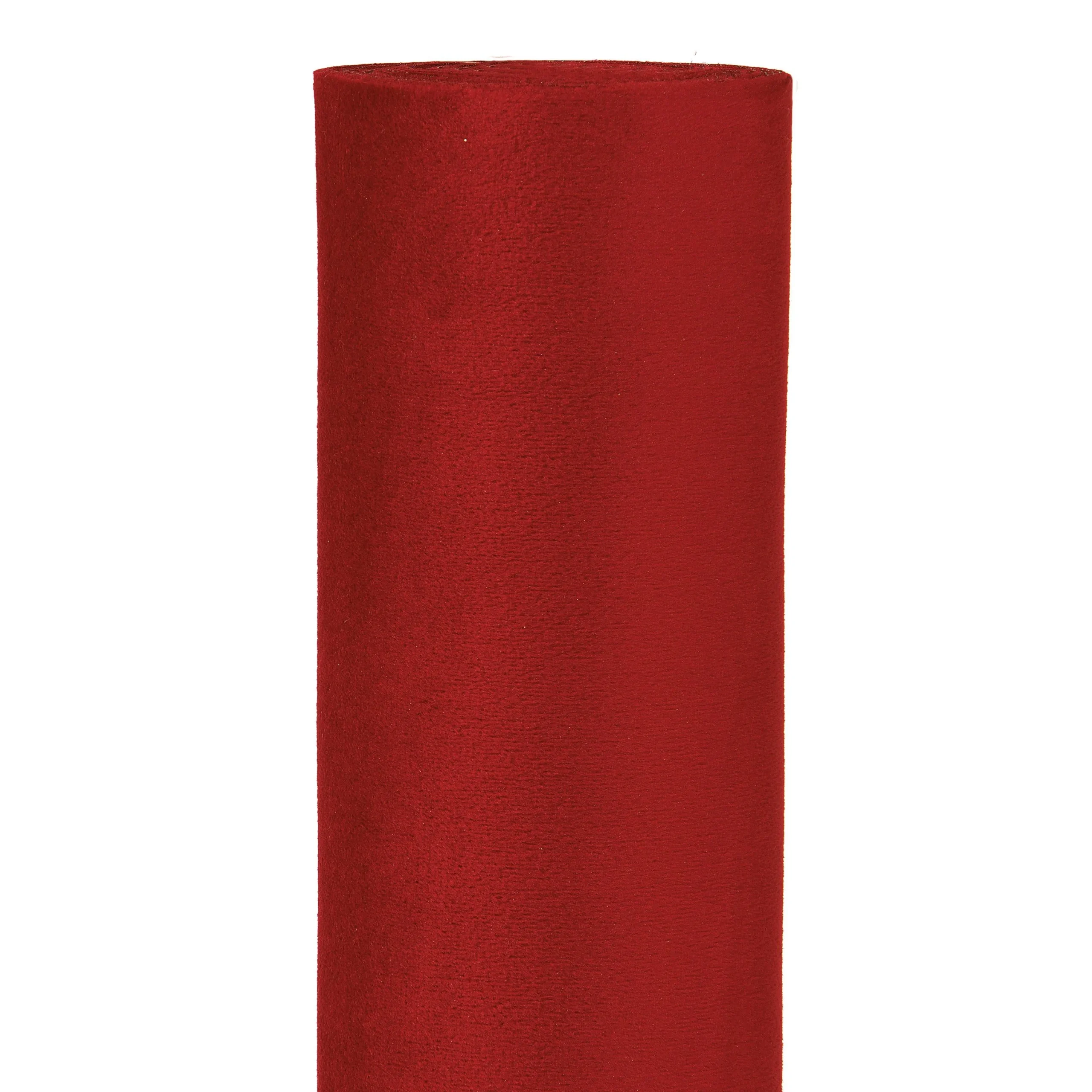 Piovaccari Runner Chic Velvet Roll Natale H 48 Cm L 1,8 Mt Red