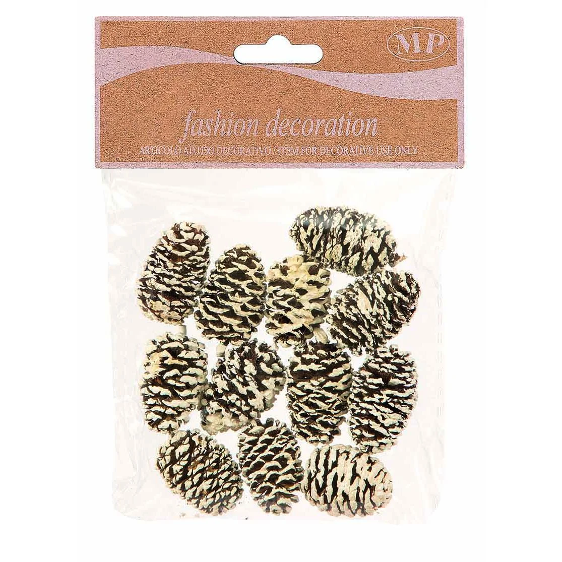 Piovaccari Sacchetto Decorazioni Natale Pigne H 3 Cm Cf 12 Pz