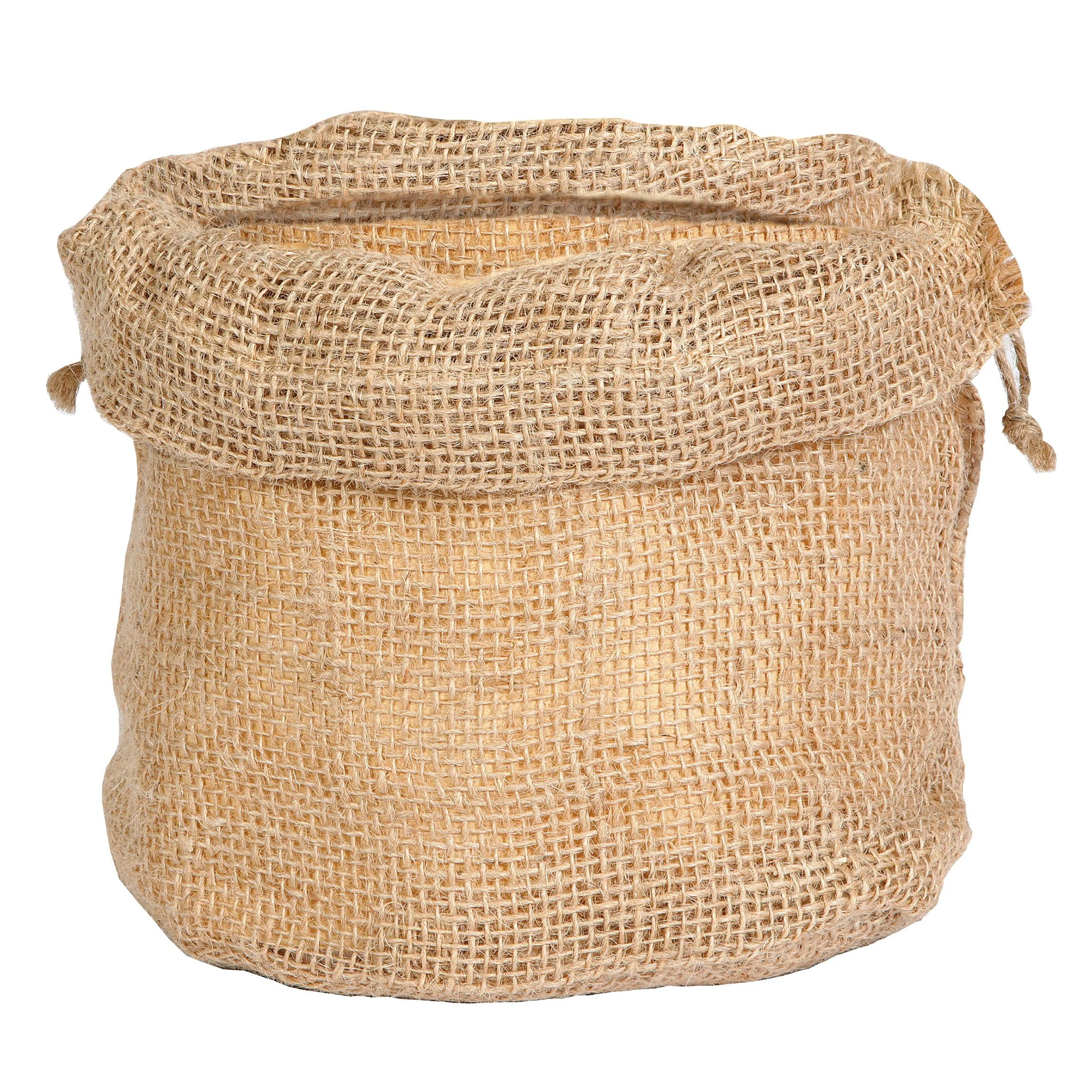 Piovaccari Sacco Juta Bag Natale H 35 Cm 23 x 23 Cm Natural