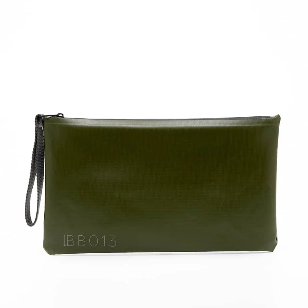 Più Forty +40 BAYBAG Maxi Pochette Waterproof Tarpaulin 500D Verde Kale No Cuciture