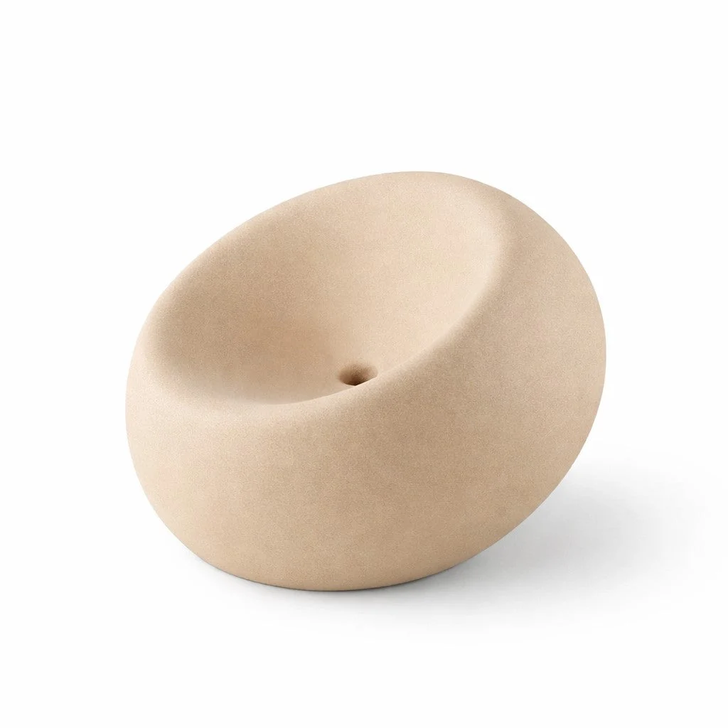 Plust Boom Poltrona Pietra Polietilene Indoor Outdoor
