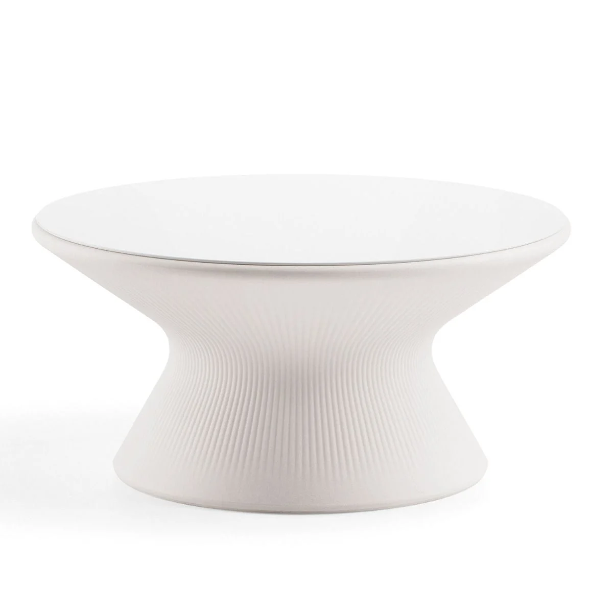 Plust Fade Caffè Tavolino Bianco Light Polietilene 71cm