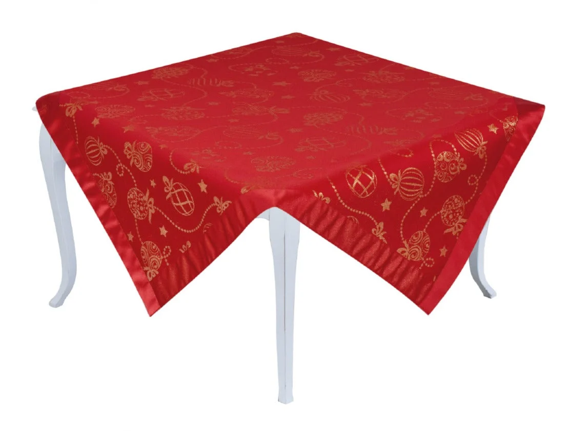 Preziosa Home Centrotavola Natale Ass. 100 x 100 Cm con Lurex No Stiro 1 Pz