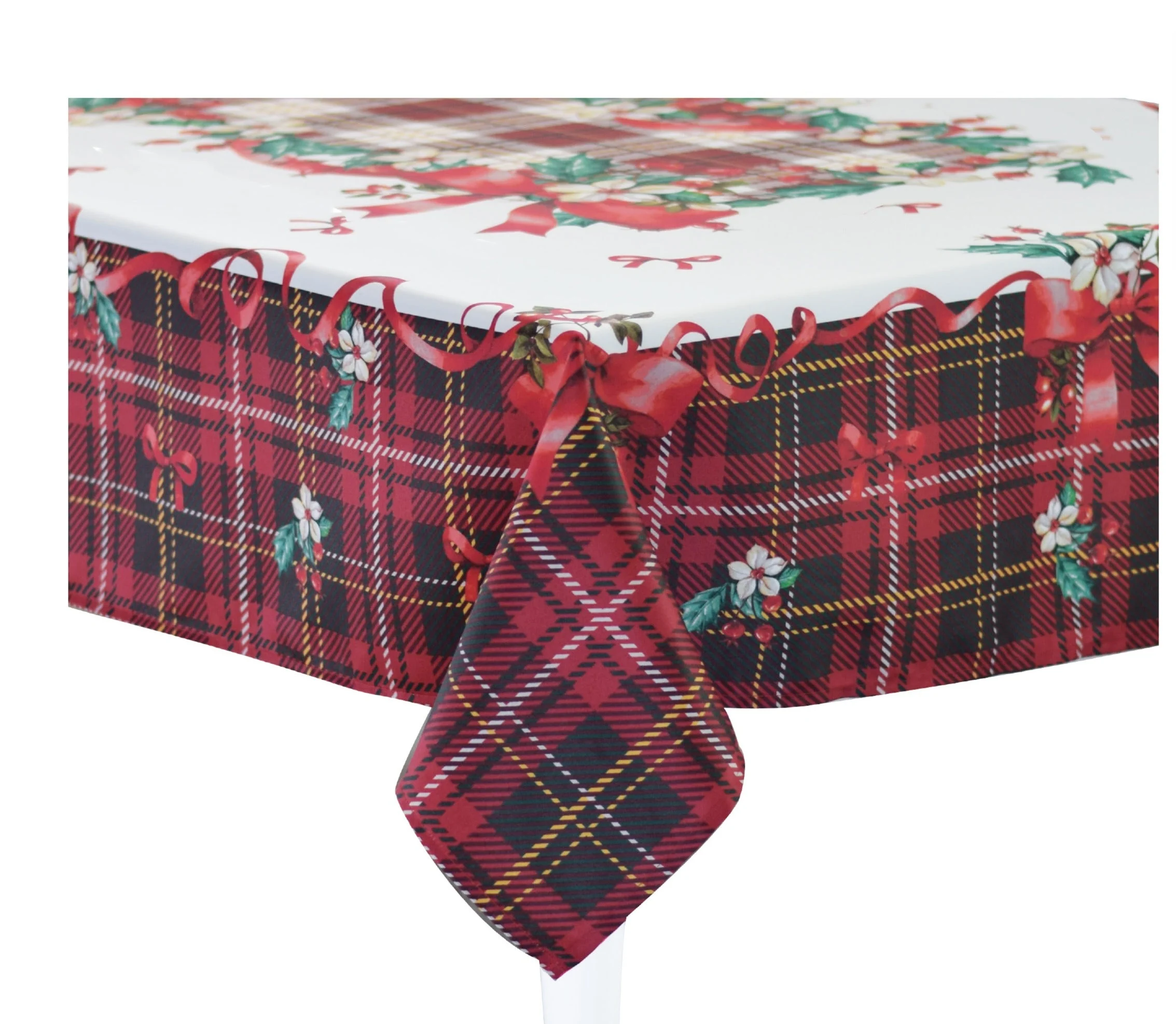 Preziosa Home Tovaglia Raso Natale Ass. 140 x 180 Cm Poliestere Multicolor 1 Pz